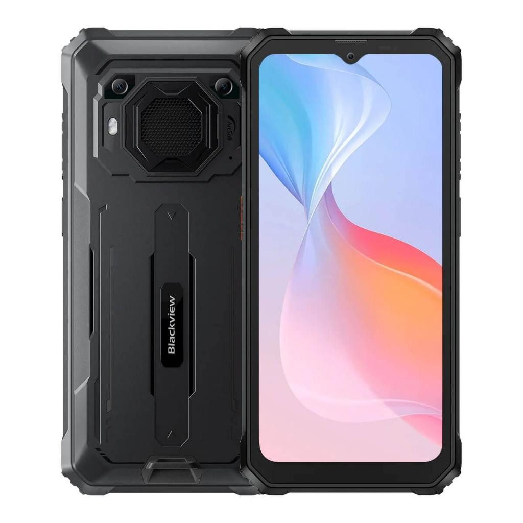 blackview BV6200Pro Schwarz Rugged Smartphone, Outdoorhandy mit 8 GB RAM Handy (16.66 cm/6.56 Zoll, 13 MP Kamera, 13000mAh Akku, Helio P35 Octa Core, 98dB Lautsprecher, Baustellenhandy)