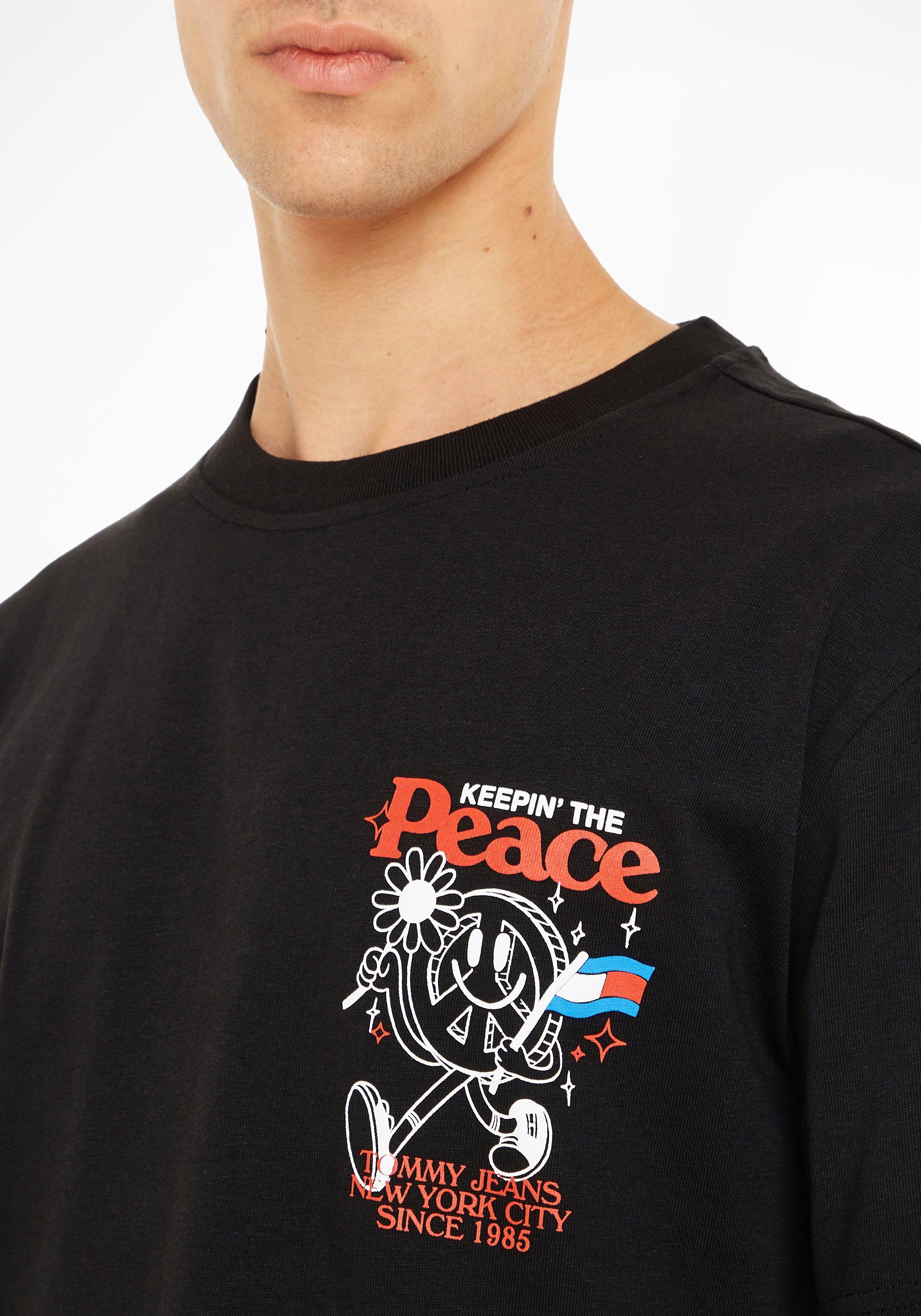 Tommy Jeans T-Shirt TJM HOMEGROWN großem Rücken auf TEE mit SMILEY dem Print