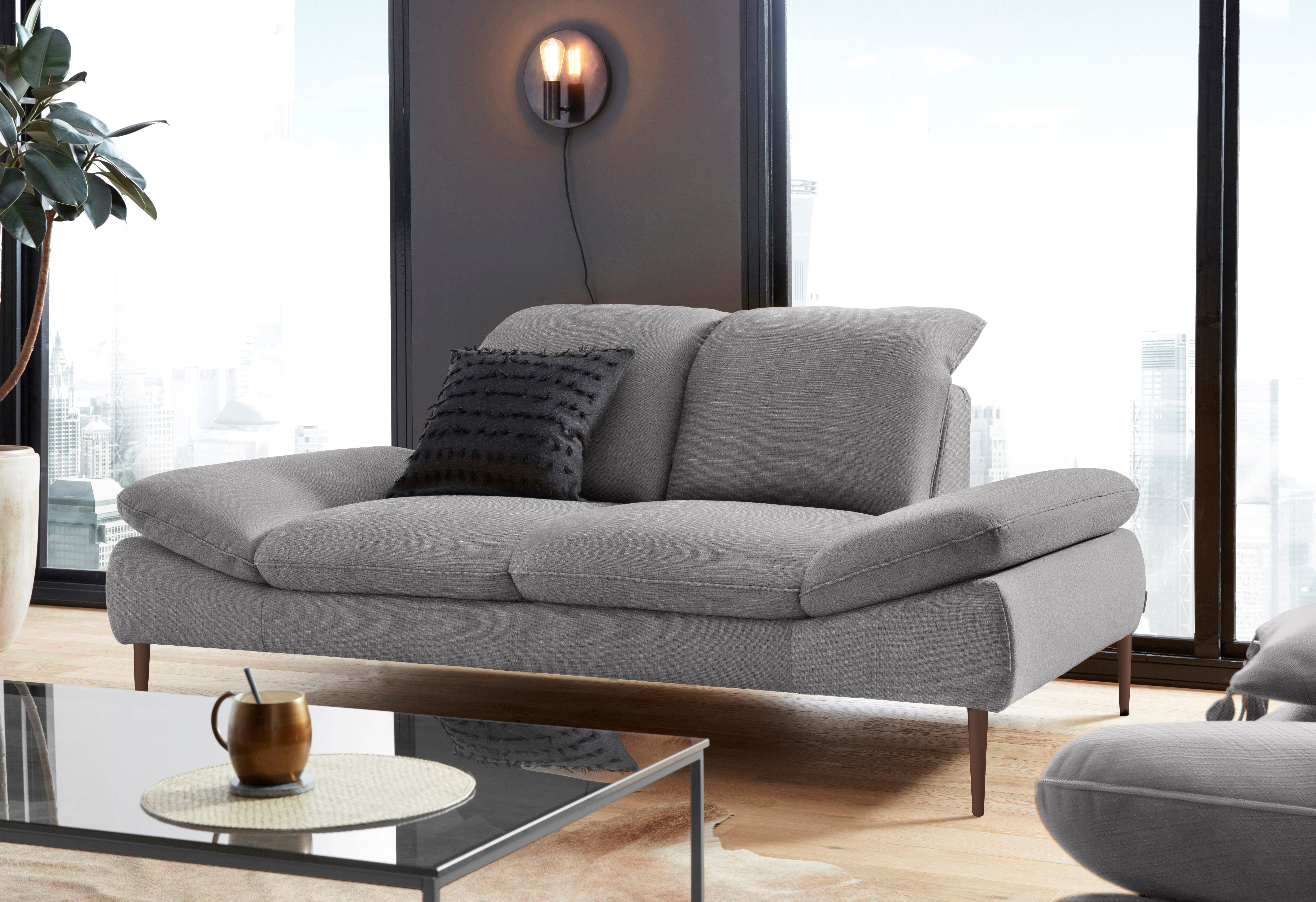 W.SCHILLIG 2,5-Sitzer enjoy&MORE, Sitztiefenverstellung, Füße bronze pulverbeschichtet, Breite 232 cm