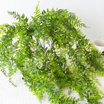 Kunstpflanze 2 künstliche Pflanzen, Wand hängende Ranken, grüne Pflanzen, Blumen, YRIIOMO, für zu Hause, Hochzeits- und Heimdekoration.