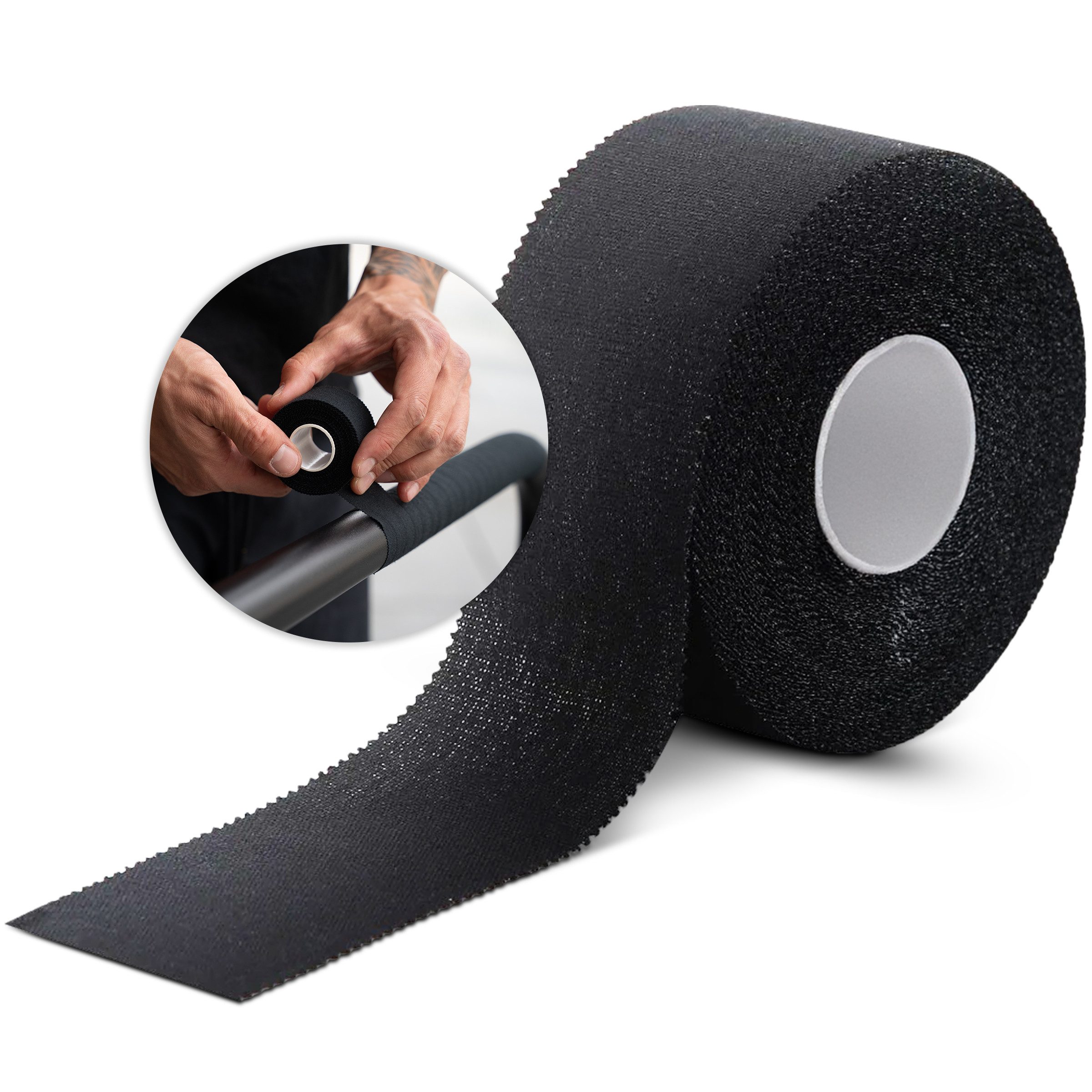 NEOLYMP Grip-Tape 10m – Selbsthaftendes Sport Tape für Calisthenics, Crosstraining (Griffband für Tennis, Badminton, Klimmzugstangen, Scooter & Home Gym) Sporttape Schützt Haut & verbessert Grip - Griffband für Calisthenics