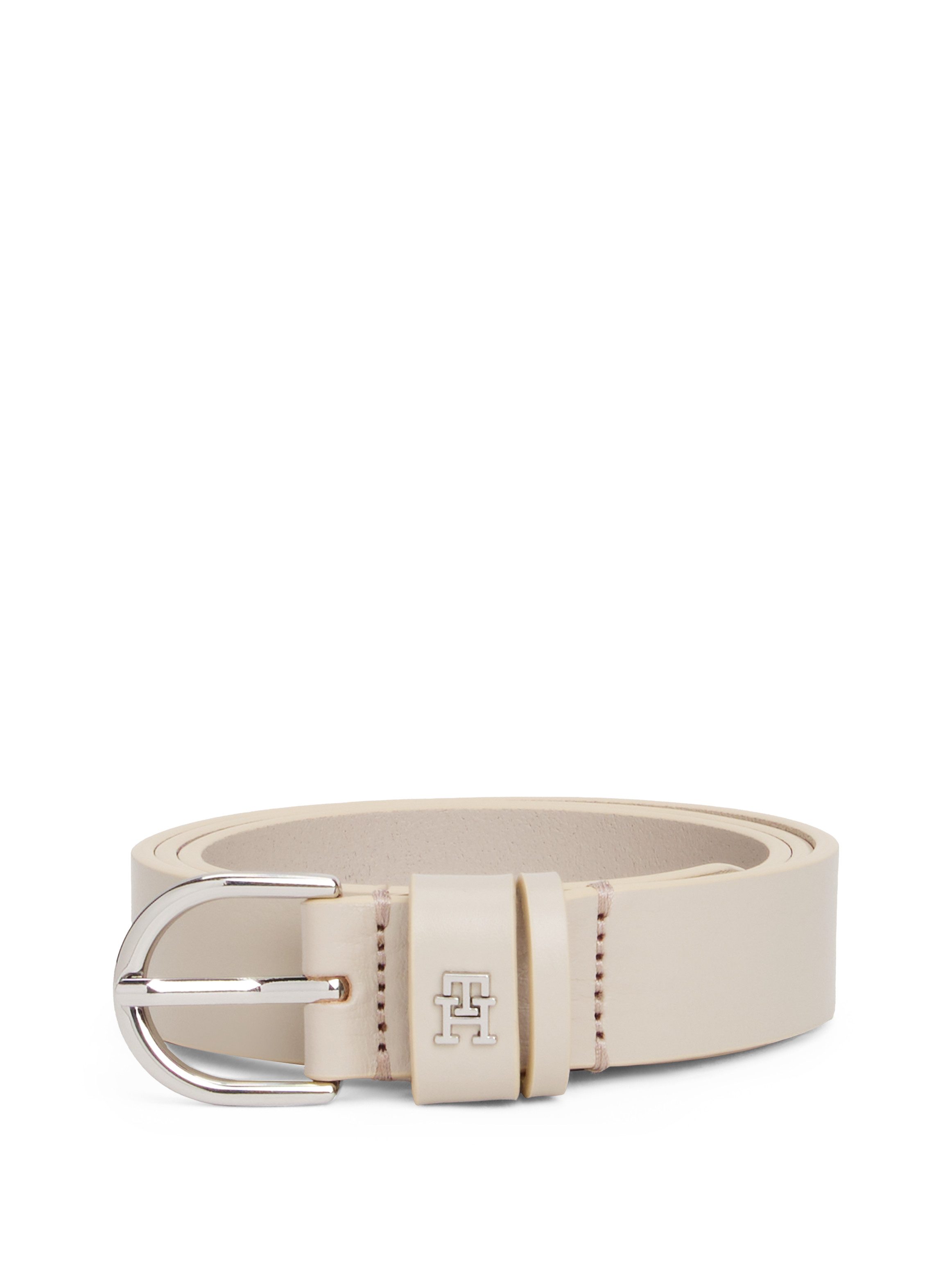 Tommy Hilfiger Ledergürtel ESSENTIAL EFFORTLESS 2.5 SILVER Einfachdornschli günstig online kaufen