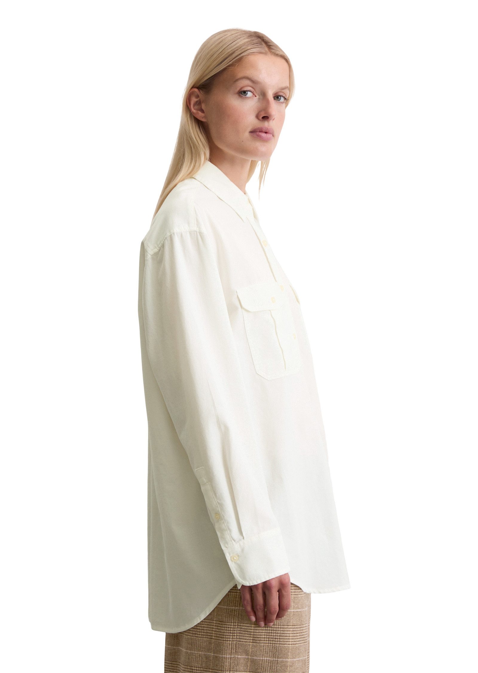 Marc O'Polo Langarmbluse aus Organic-Cotton-Lyocell-Mix günstig online kaufen