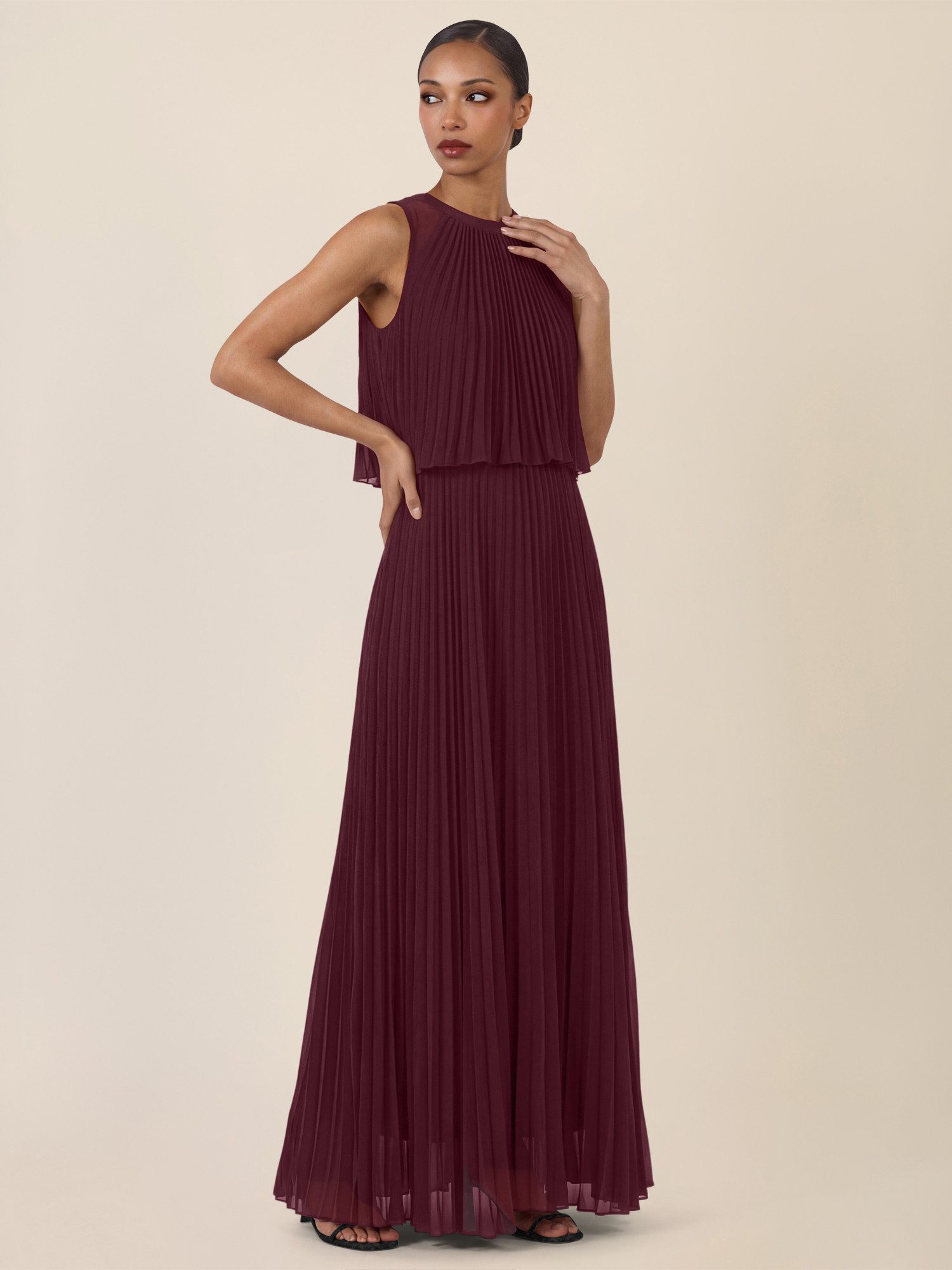 Apart Chiffonkleid mit Doppellagen-Effekt günstig online kaufen