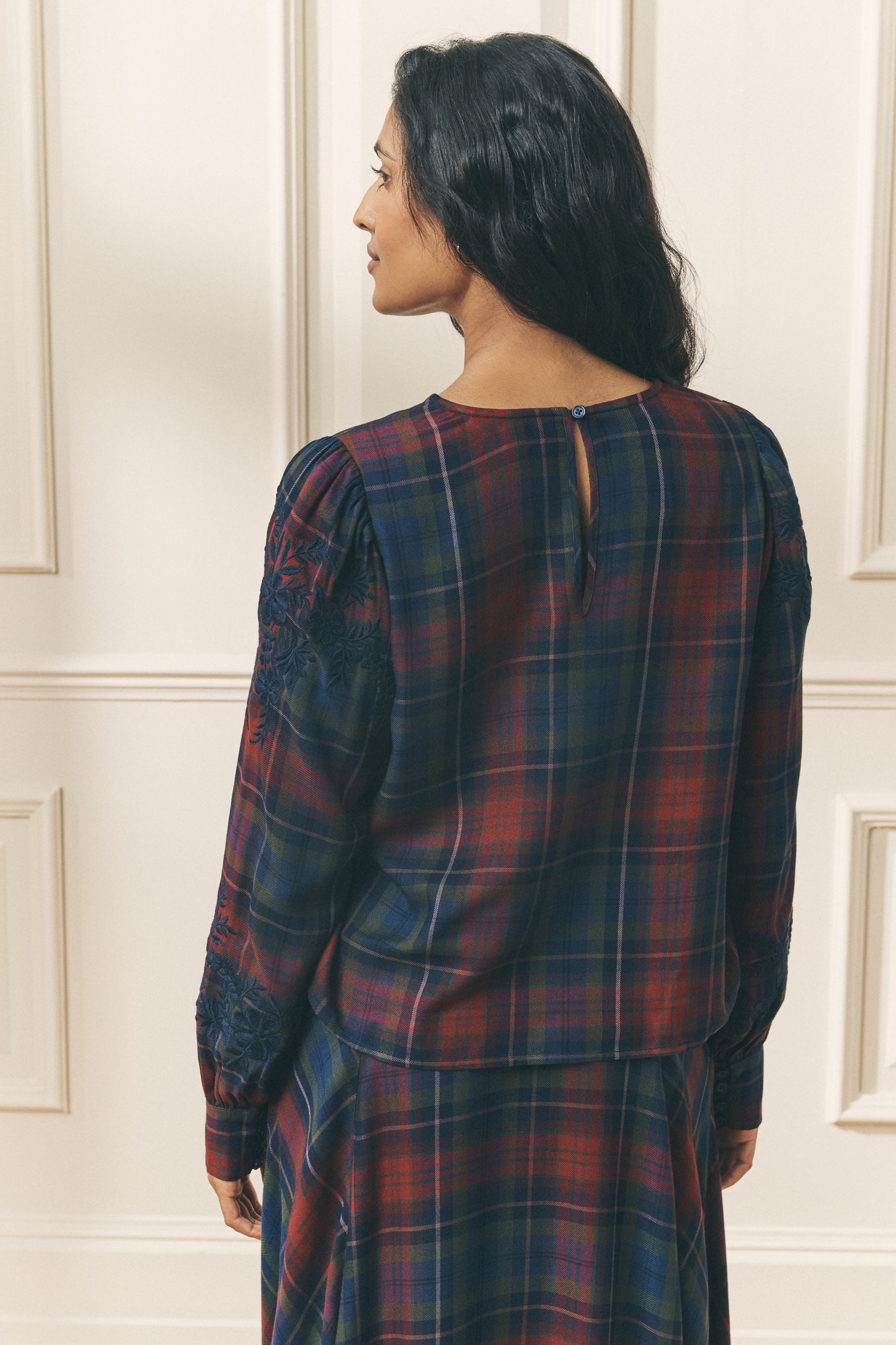 LAURA ASHLEY Karobluse Laura Ashley Co-Ord-Karobluse mit Stickerei (1-tlg) günstig online kaufen