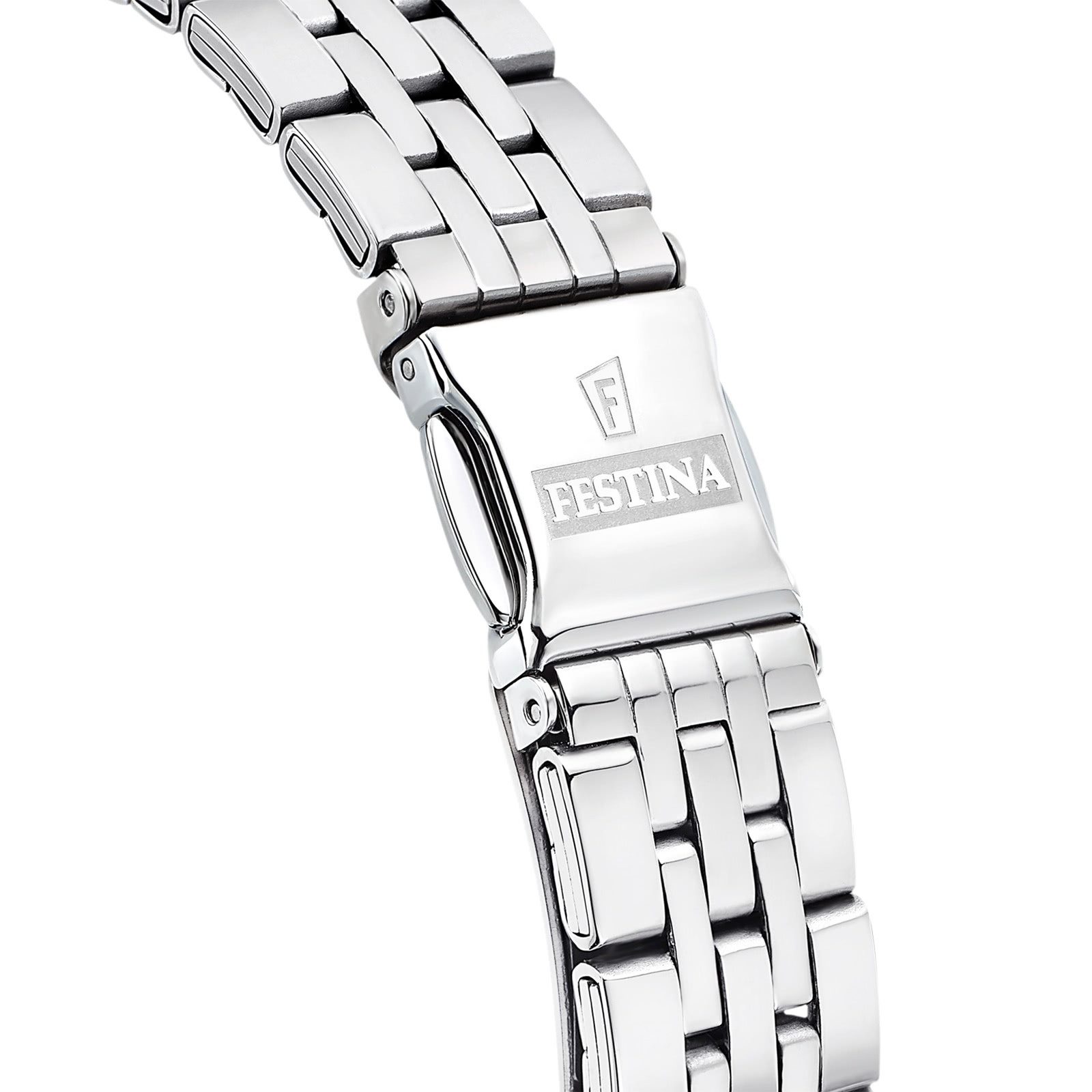 Festina Quarzuhr Festina Damenuhr Edelstahl silber, (Analoguhr), Damen Armbanduhr rund, Edelstahlarmband silber, Fashion