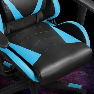 Yaheetech Gaming-Stuhl, Ergonomischer Chefsessel mit Wippfunktion