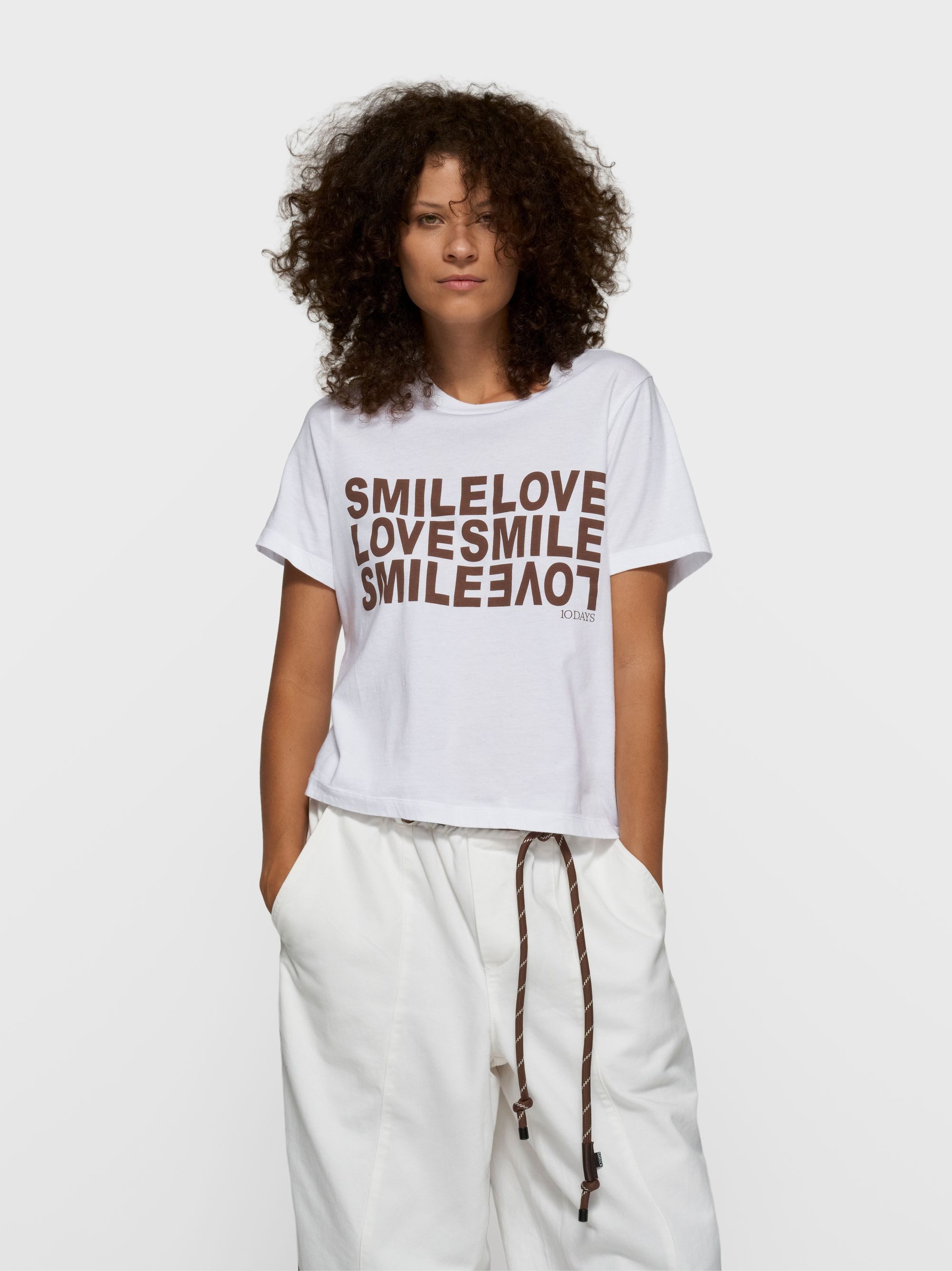 10DAYS T-Shirt petit smile love tee