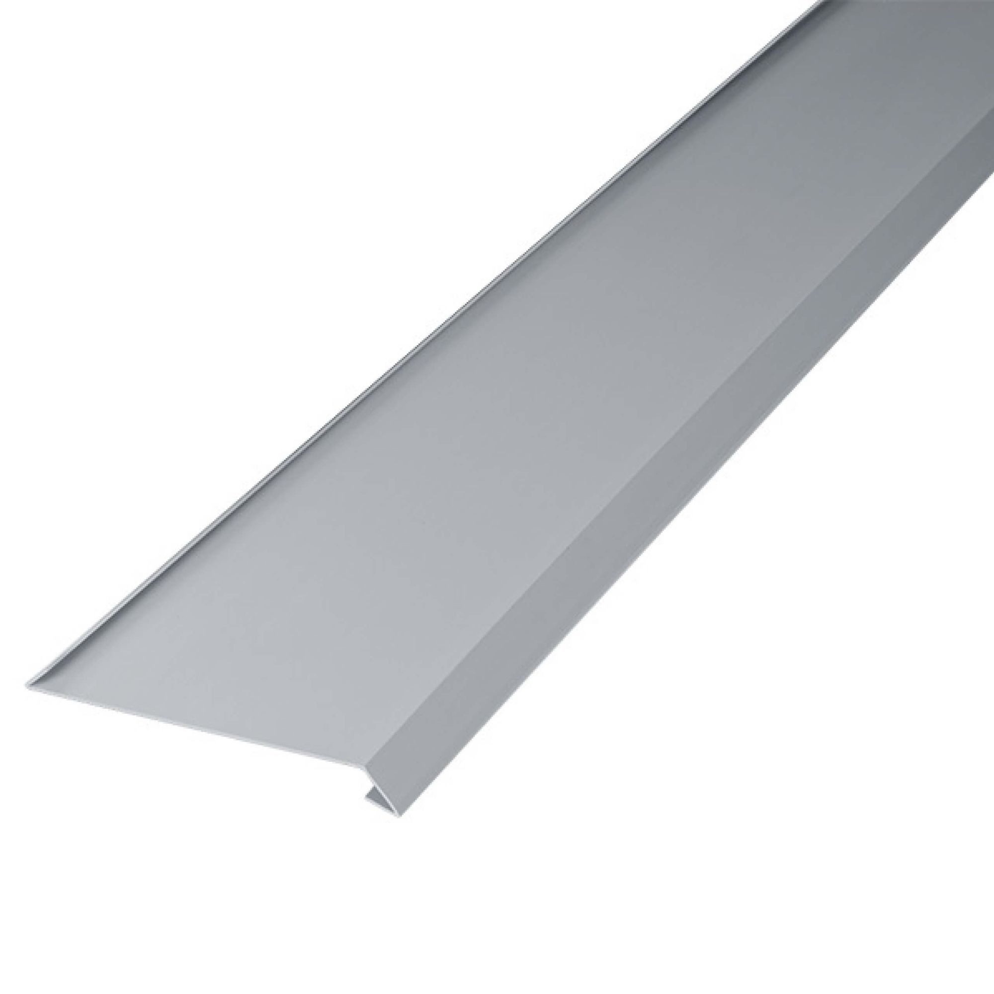 INEFA Dachrinne Dachstreifen für Dachrinne, zweiseitig gekantet, 2m, Rinneneinhang mit Wasserfalz, aus PVC-U, Dachrinnen Zubehör