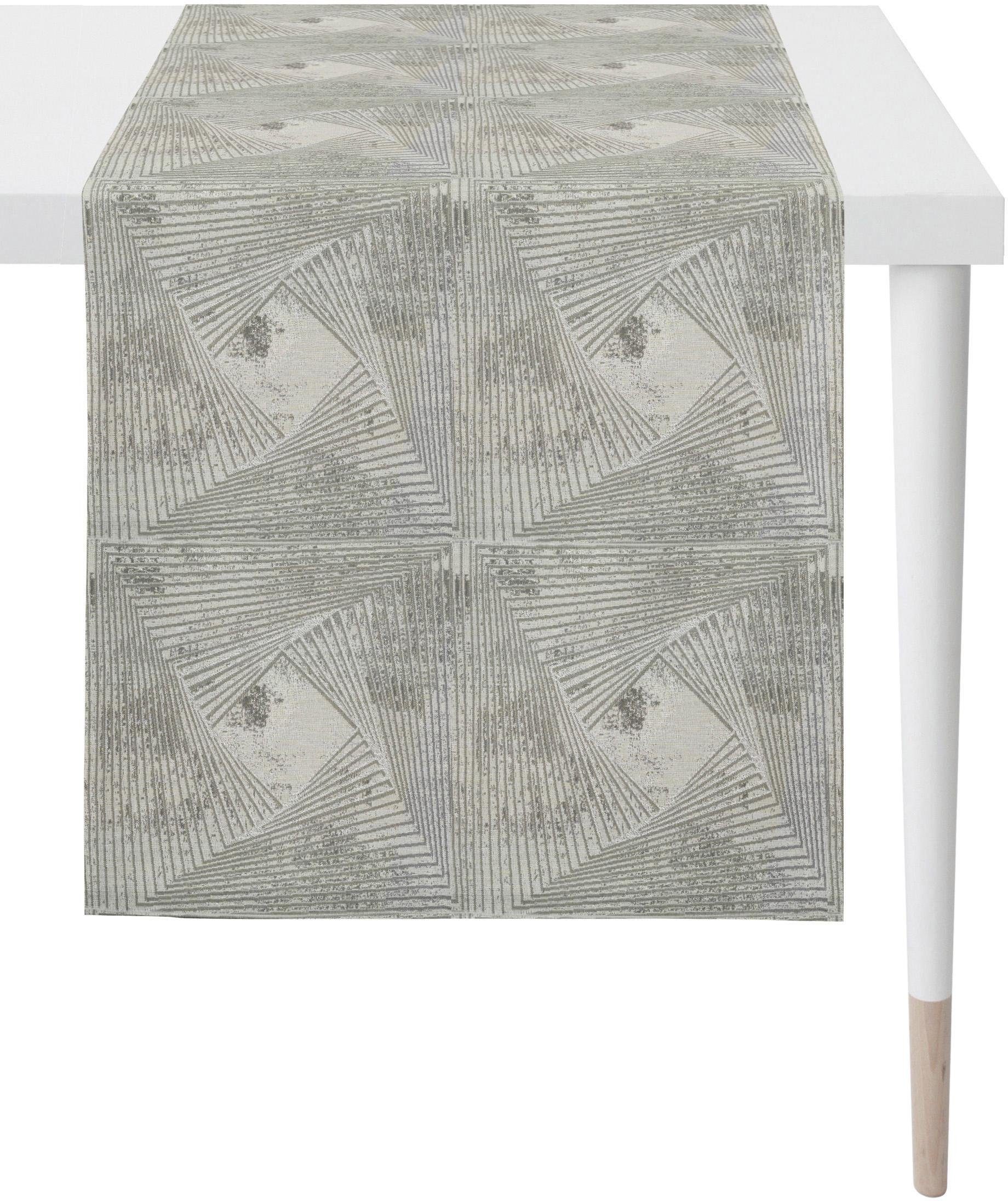 APELT Tischläufer Loft (1-tlg), 1307 Fleckschutz natur/grau/beige Jacquard Style