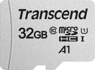 Transcend 300S microSDHC 32GB Speicherkarte (32 GB, Class 10, 100 MB/s Lesegeschwindigkeit)