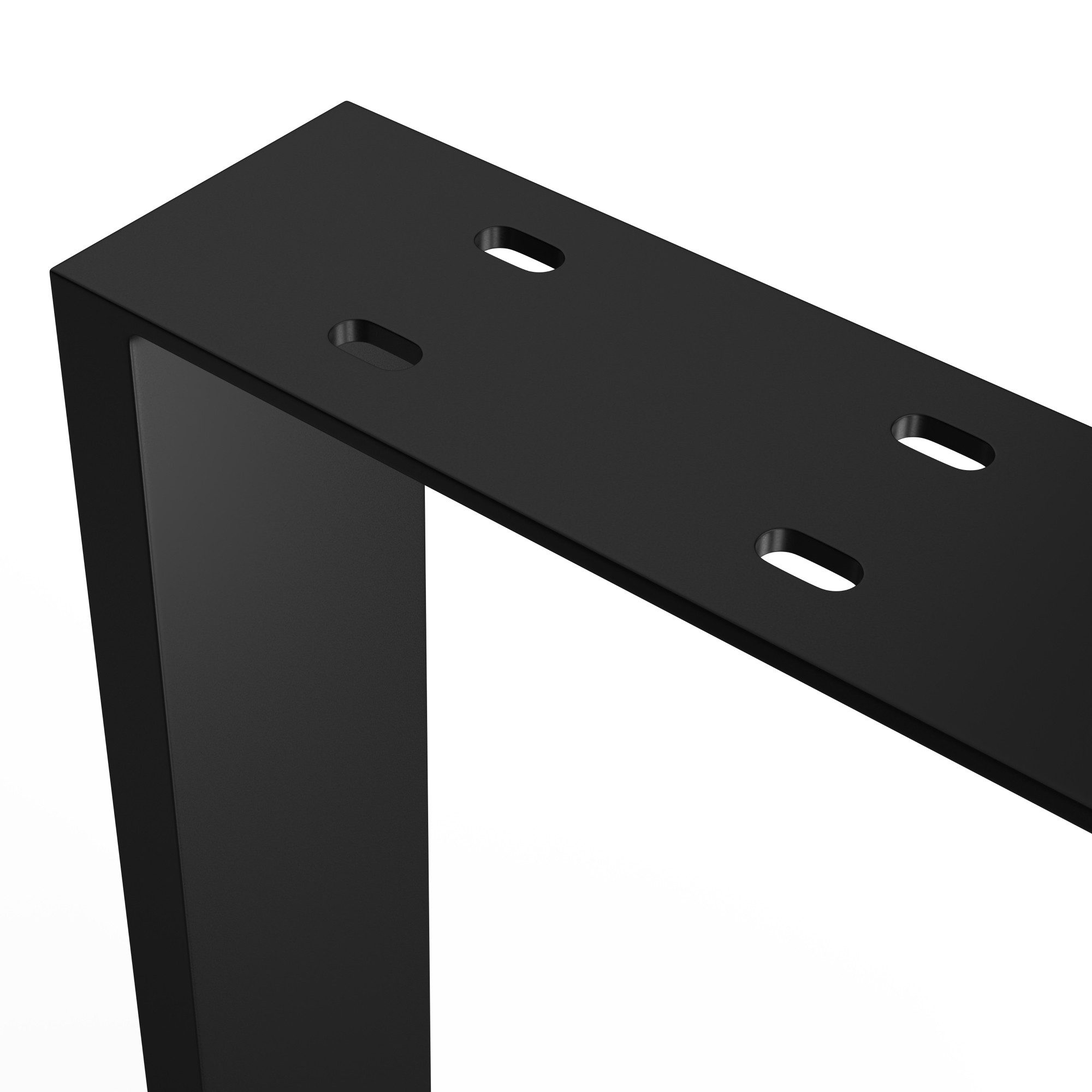 blumfeldt Tischbein UrbanFodge, U-Form Tisch beine Stahl Möbel Esszimmer