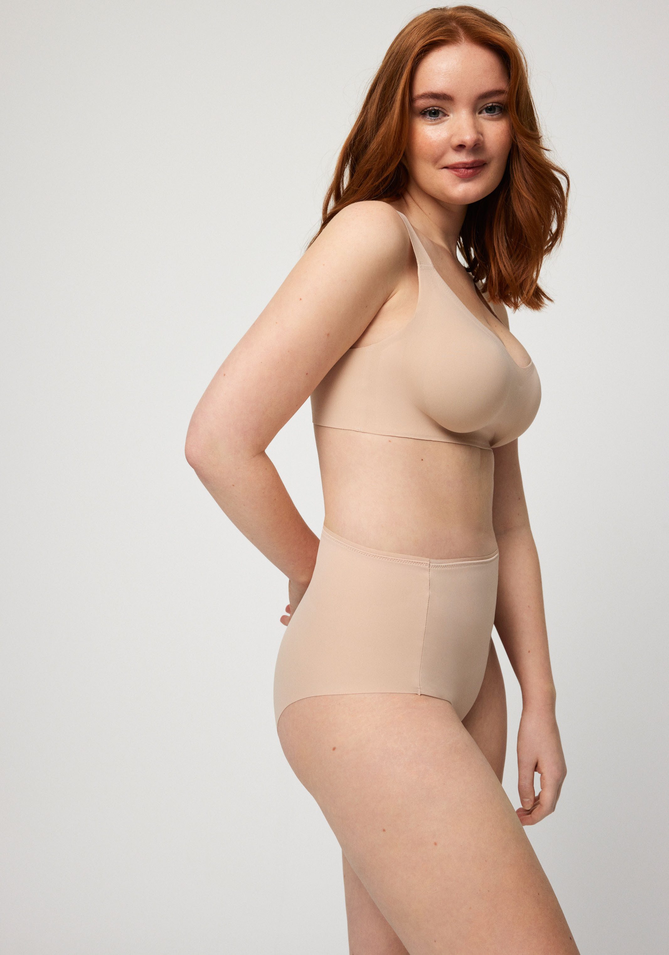 YSABEL MORA Shapingslip aus verstärktem Material und mit bedeckter, hochgeschnittener Passform – Bild 3 von 5