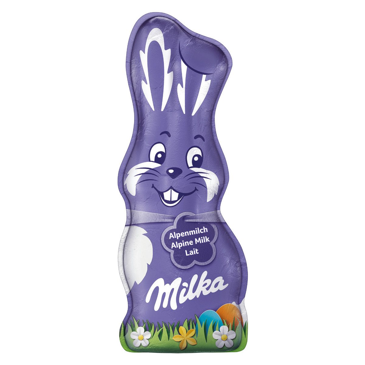 MILKA Schokolade, Milka Schmunzelhase Alpenmilch leckere Schokolade zum Osterfest 90g
