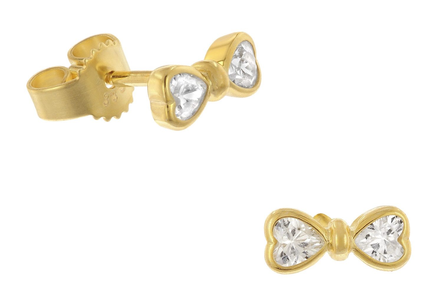 Glizz Paar Ohrstecker Damen-333 Gelbgold Zirkonia günstig online kaufen