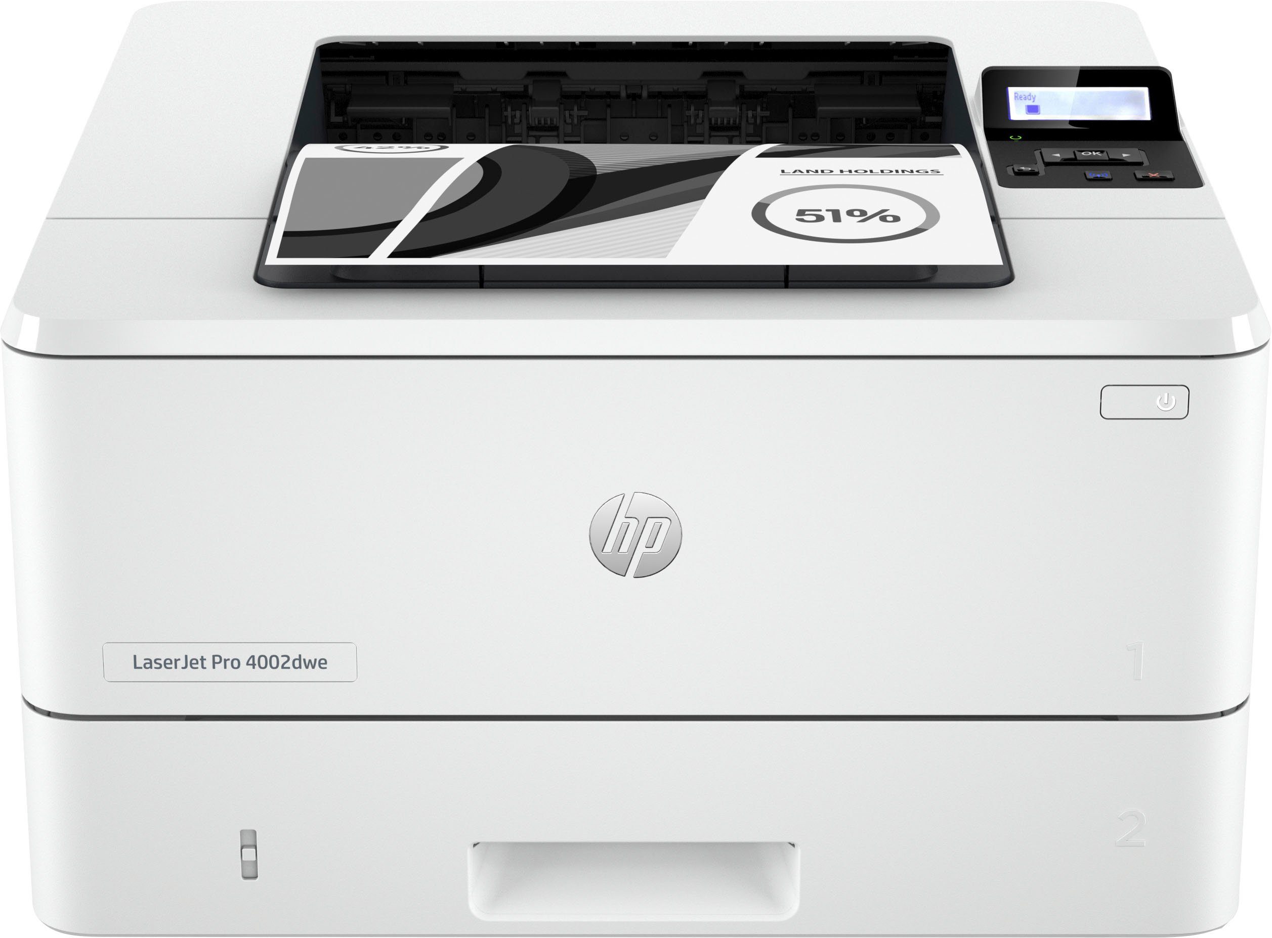HP LaserJet Pro 4002dwe Laserdrucker, (Bluetooth, LAN (Ethernet), WLAN ( Wi-Fi), HP Instant Ink kompatibel)