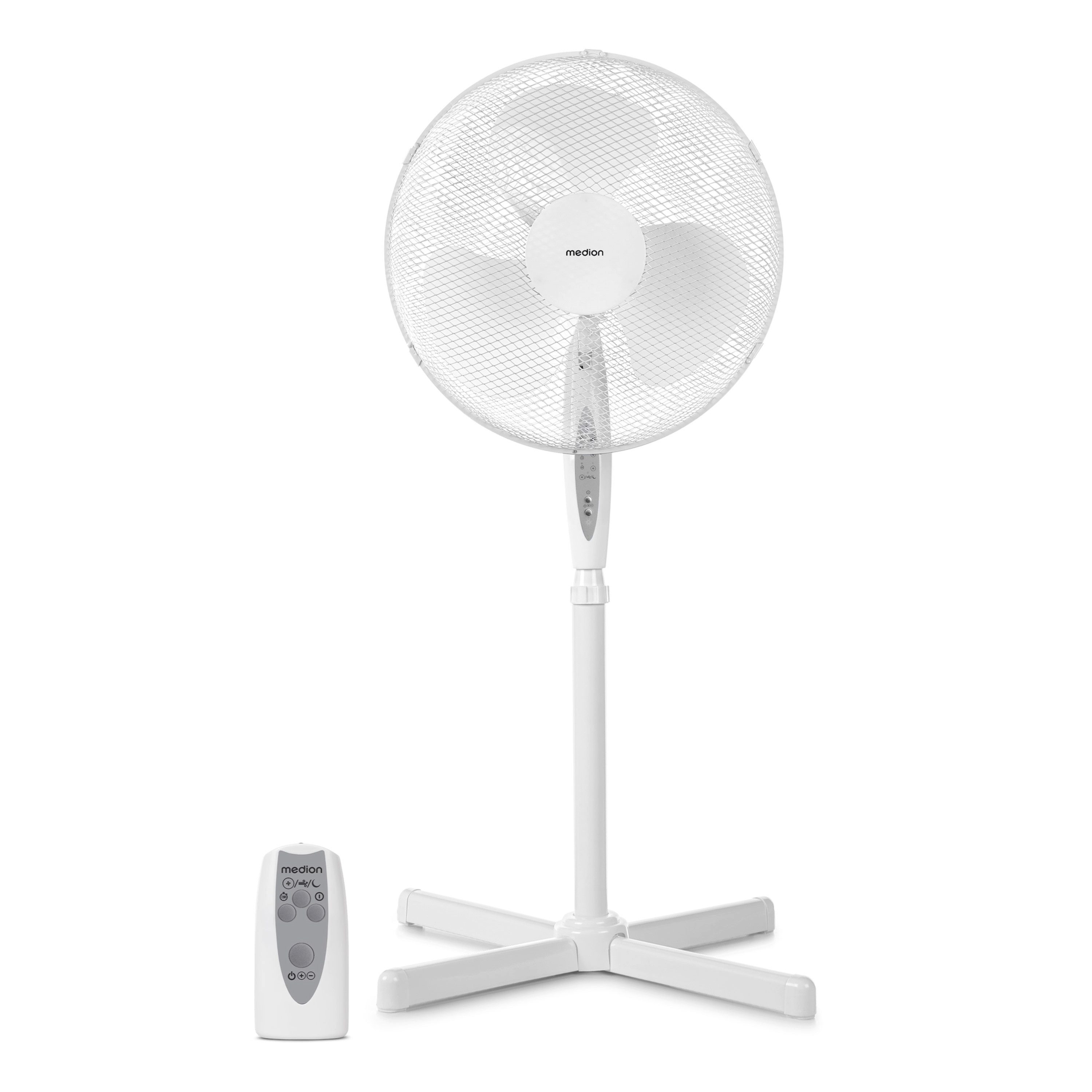 Medion® Standventilator mit Fernbedienung LIFE E10 SF (MD 18795), 3 Stufen, günstig online kaufen