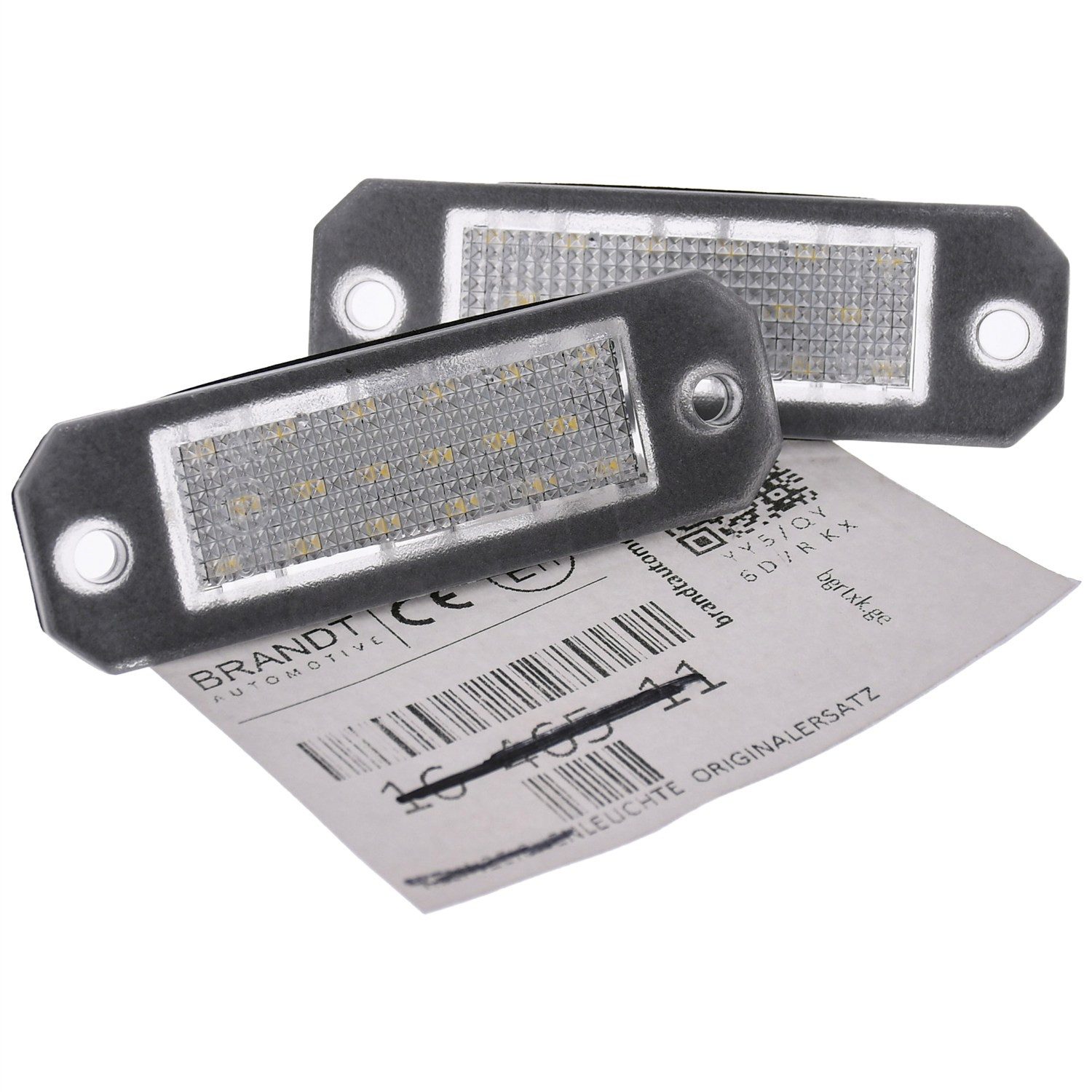 BRANDT AUTOMOTIVE KFZ-Ersatzleuchte LED Kennzeichenleuchten Auto Kennzeichenbeleuchtung, für VW Caddy III 2K (04–15), Caddy IV (16–20), Transporter T5 I 7H...