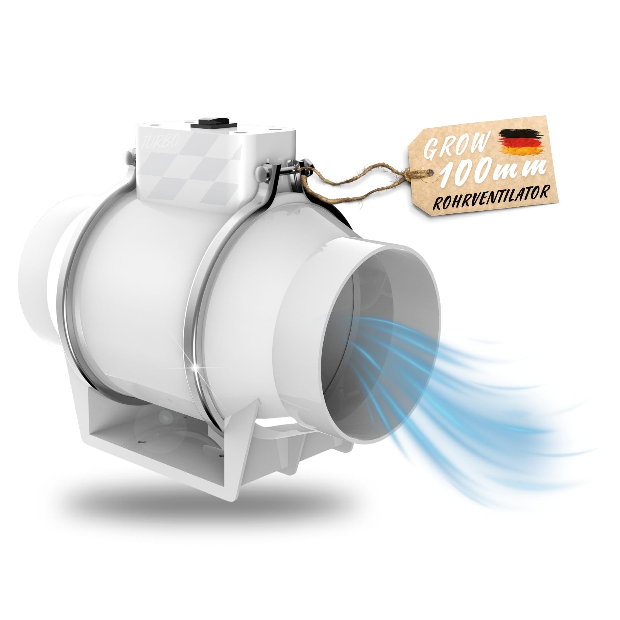 TronicXL Turboventilator 100mm Turboventilator Grow Abluft günstig online kaufen