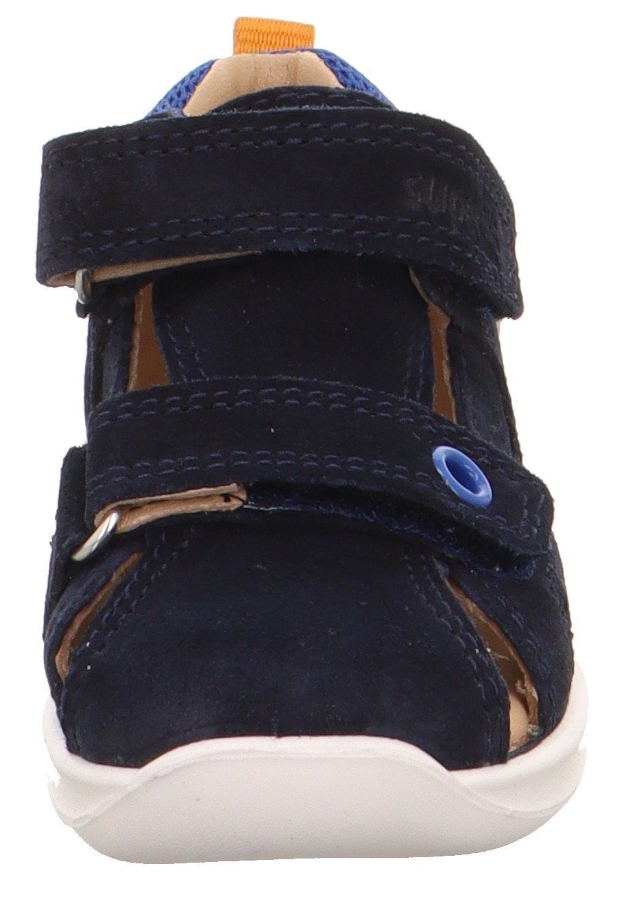 Sandale mit BUMBLEBEE Mittel WMS: Superfit Klettverschlüssen blau-Fußball