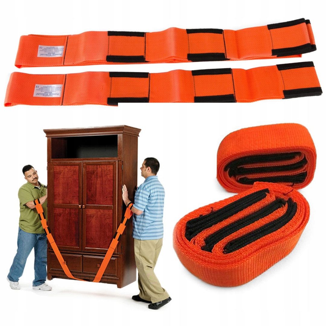 RACEL Möbelrolle Möbeltragegurte 2er Set Tragehilfe Umzugsgurte verstellbar 270 cm, (2-St., 2er Set), Rückenschonend, stark
