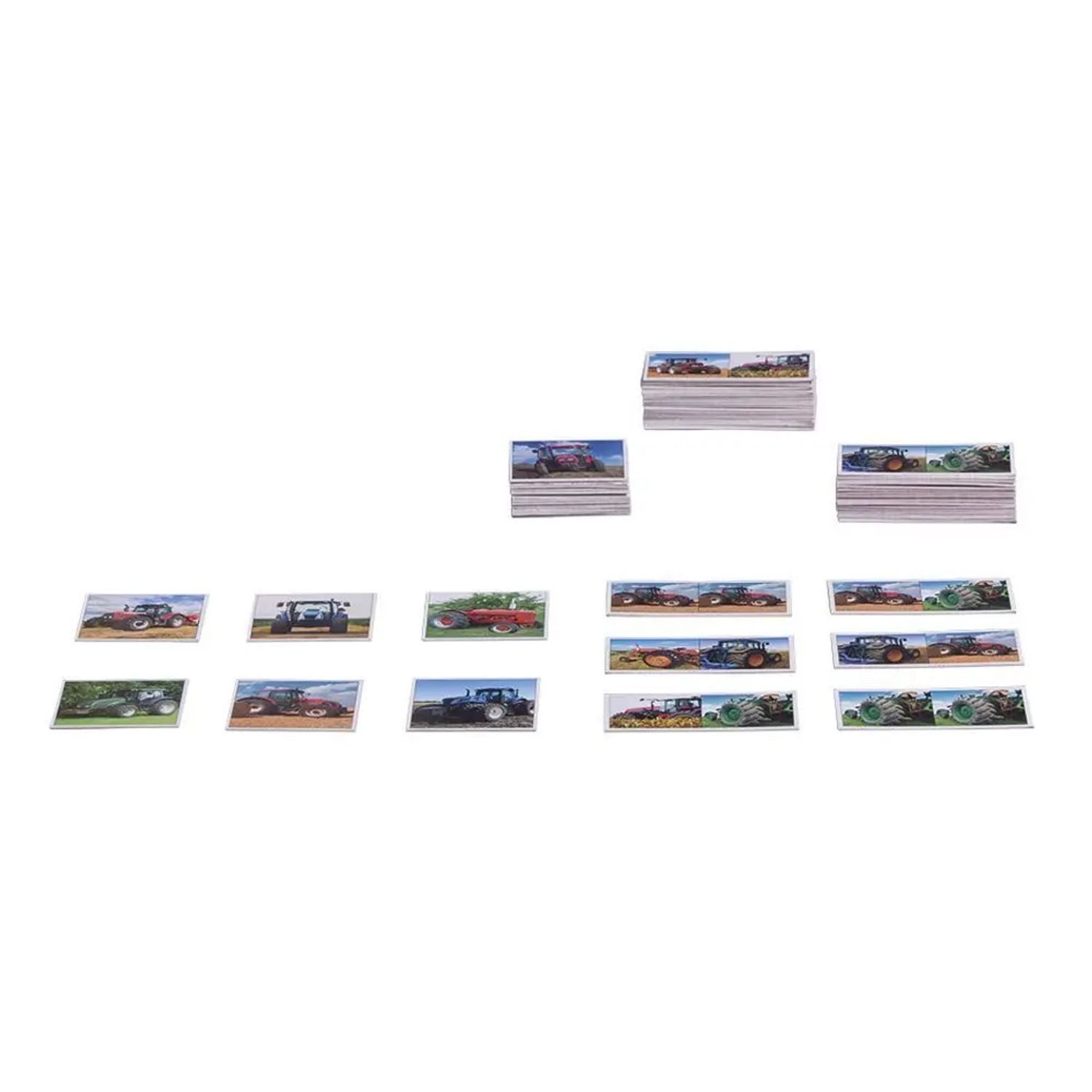 Piatnik Spiel Memo + Domino Traktoren (Kinderspiel)