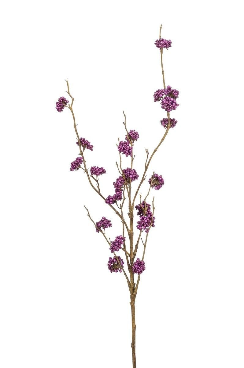 Kunstzweig Kunst Zweig Schönfrucht SILFIO mit Beeren, Hellviolett, 95cm Liebesperlenstrauch, artplants, Höhe 95.0 cm