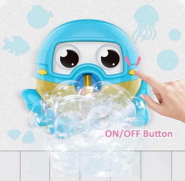 XDeer Wasserspielzeug Baby Badewannenspielzeug,Octopus Badespielzeug Bubble Machine, mit Musik,Baby Wasserspielzeug Automatischer Seifenblasenmacher