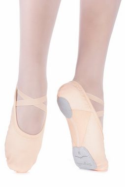 tanzmuster Ballettschuhe Mika mit Baumwoll-Stretcheinsatz Tanzschuh Ballettschläppchen Mika mit Baumwoll-Stretcheinsatz