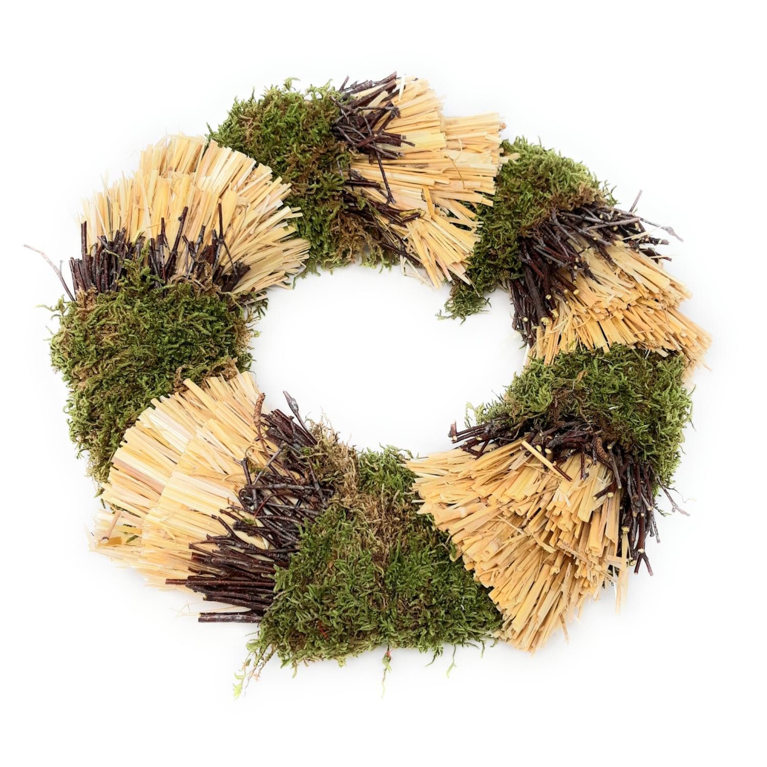 CreaFlor Home Dekokranz GRÜN NATUR, Durchmesser 30 cm