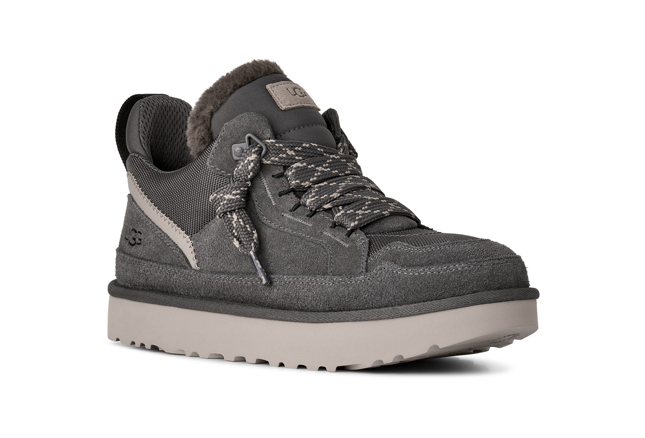 UGG M LOWMEL Sneaker Halbschuh, Schnürschuh mit gepolstertem Schaftrand