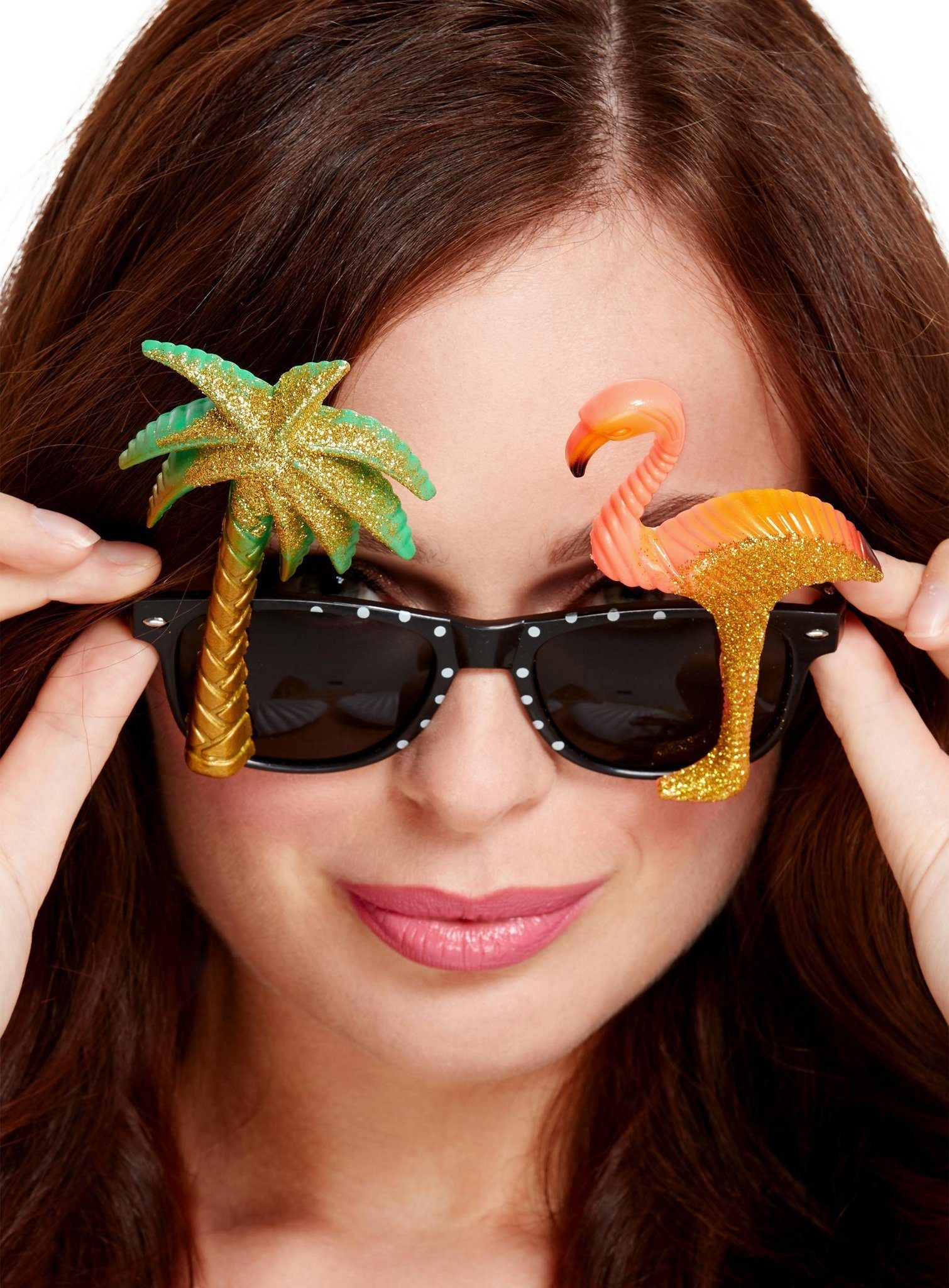 Smiffys Hawaii-Kostüm Beach Party Brille, Damit wandelst Du immer unter Palmen!