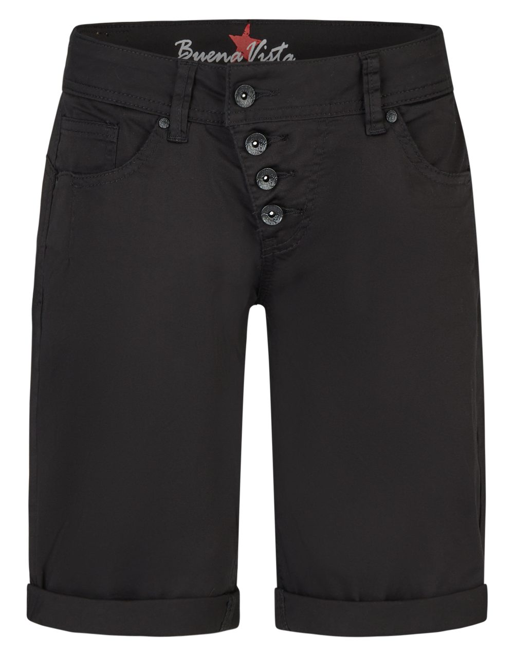 Buena Vista Stretch-Jeans BUENA VISTA MALIBU SHORT black 888 B5025 4221.14 - Stretch Twill