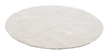 Teppich DOLCE, Creme, Ø 160 cm, Polypropylen, Uni, Balta Rugs, rund, Höhe: 12 mm