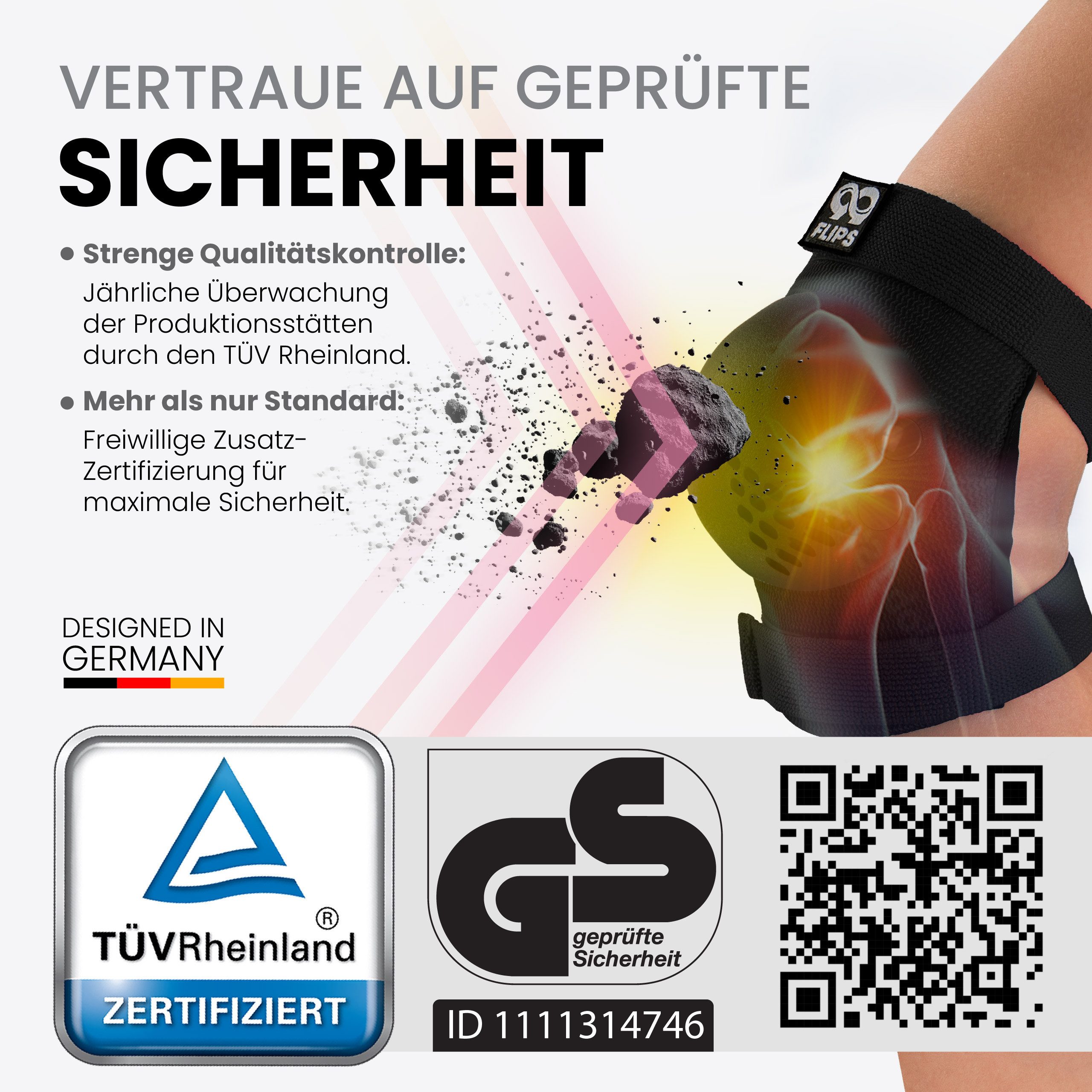 99FLIPS Protektoren-Set RISE Schoner Set Kinder für Skateboard und Inline Skaten (Inliner Schützer Set Kinder, 7-tlg., Inliner Schoner Knie-, Ellenbogen und Handgelenkschützer & Tragebeutel), Deutsche Marke