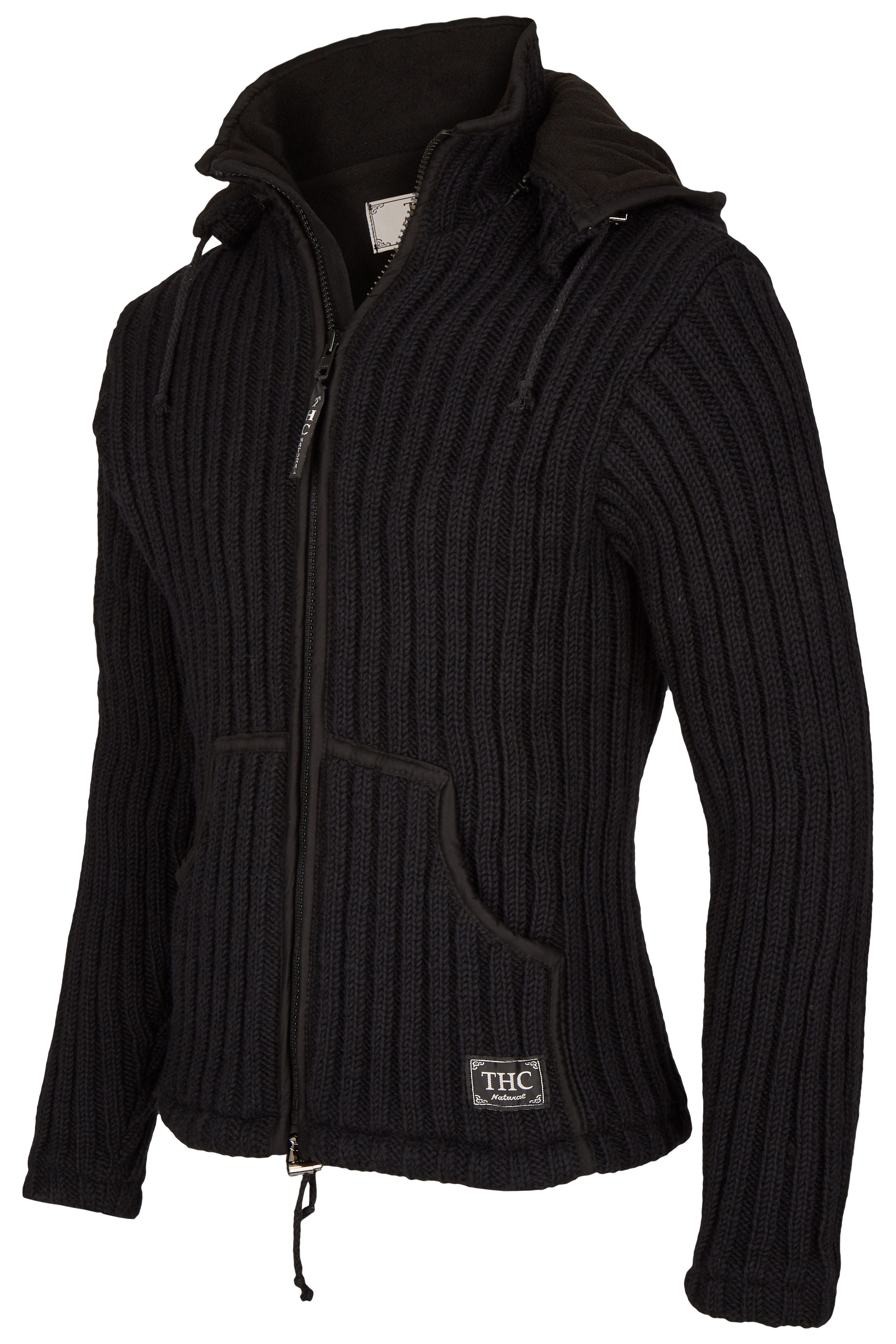 THC Natural Line Strickjacke Schafwollstrickjacke schwarz 721 (1 Stück, 1-t günstig online kaufen
