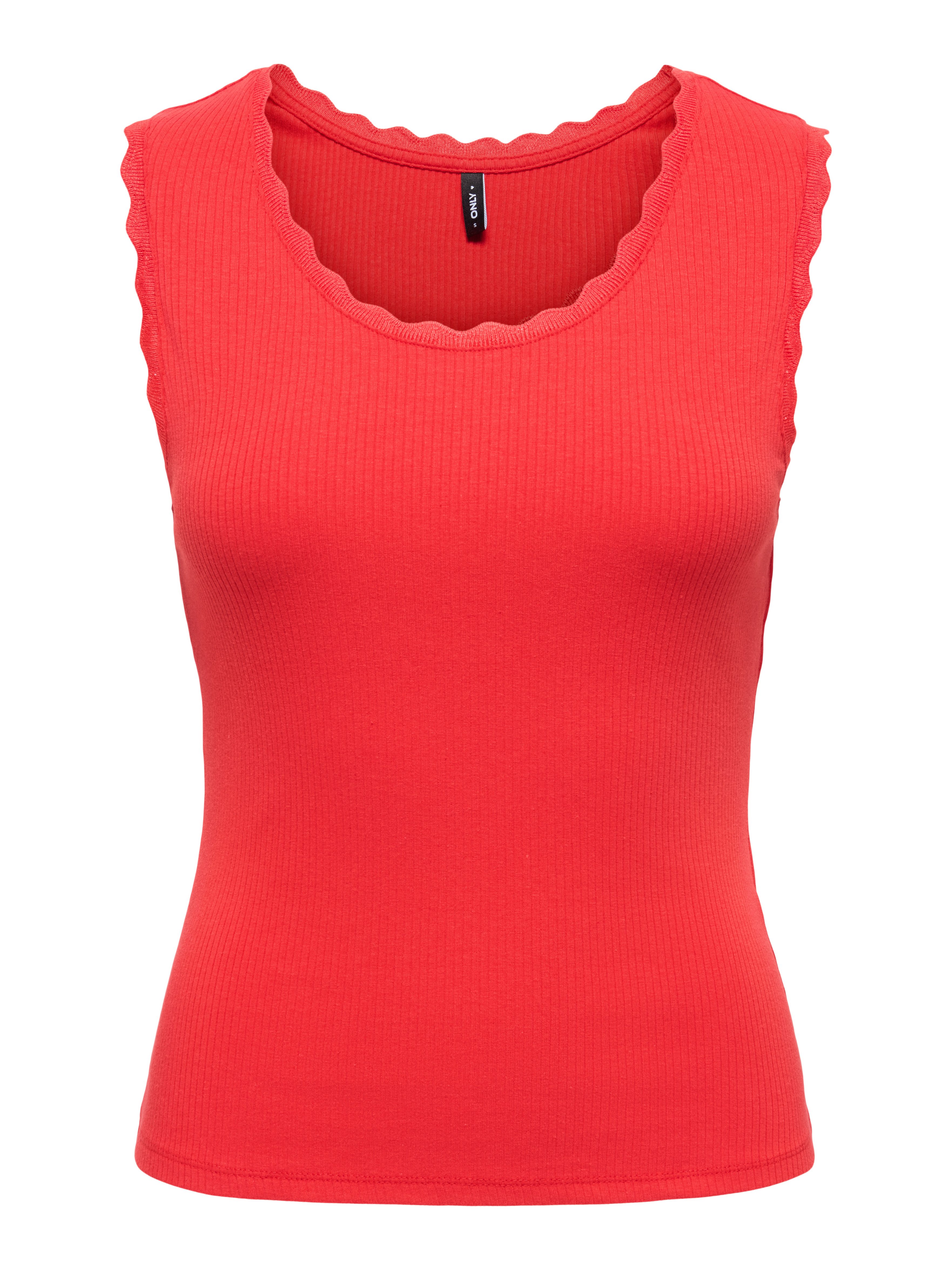 ONLY Tanktop ONLLUNI S/L TANK TOP CS JRS Baumwollmischung, regular fit, Rundhals