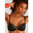 LASCANA Bügel-BH aus extravaganter Spitze, sexy Dessous, transparente Unterwäsche