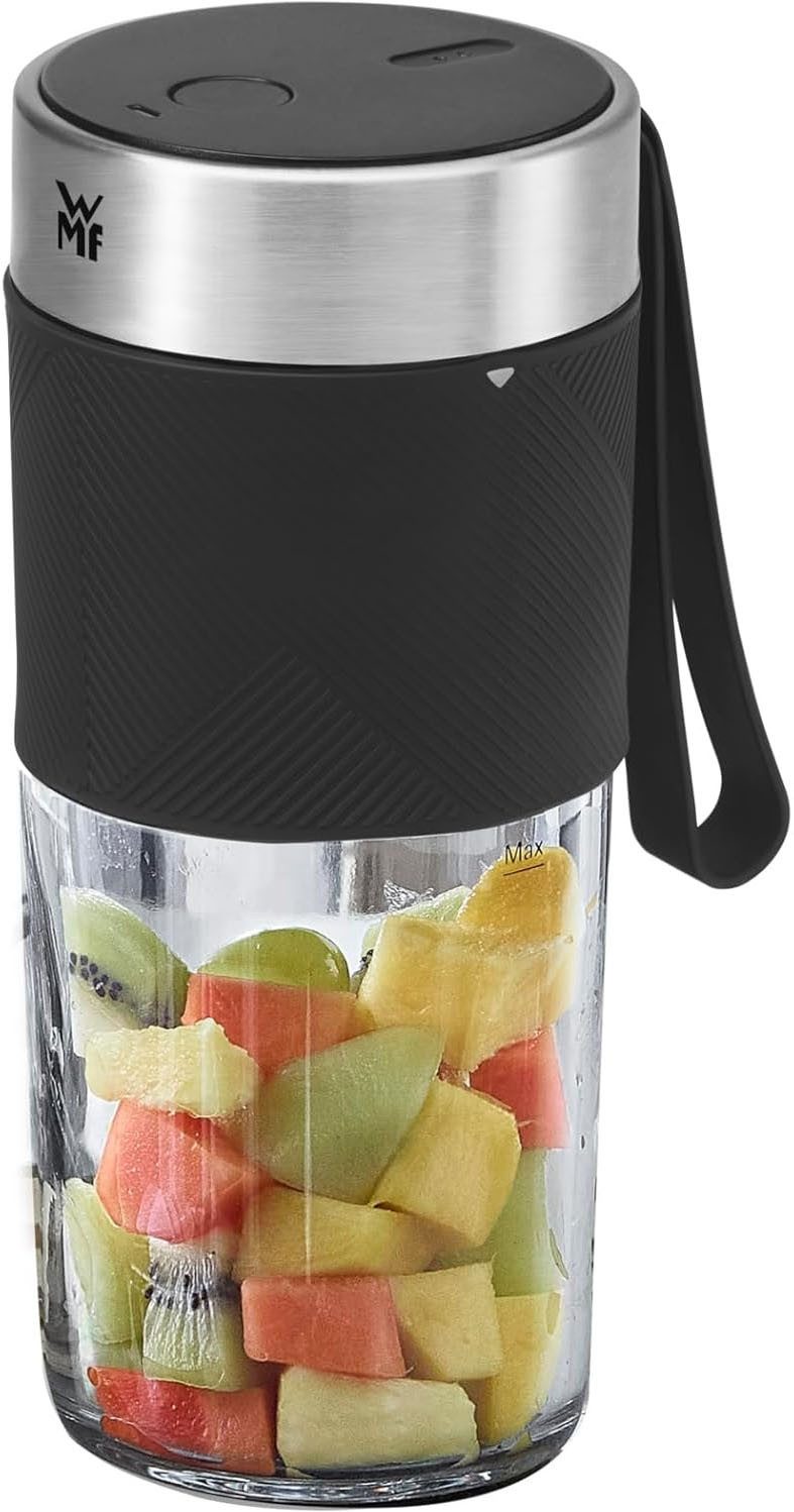 WMF Smoothie-Maker KÜCHENminis Mix on the go, 50 W, aufladbarer Mixer, tragbar und kompakt für unterwegs, leise Handhabung