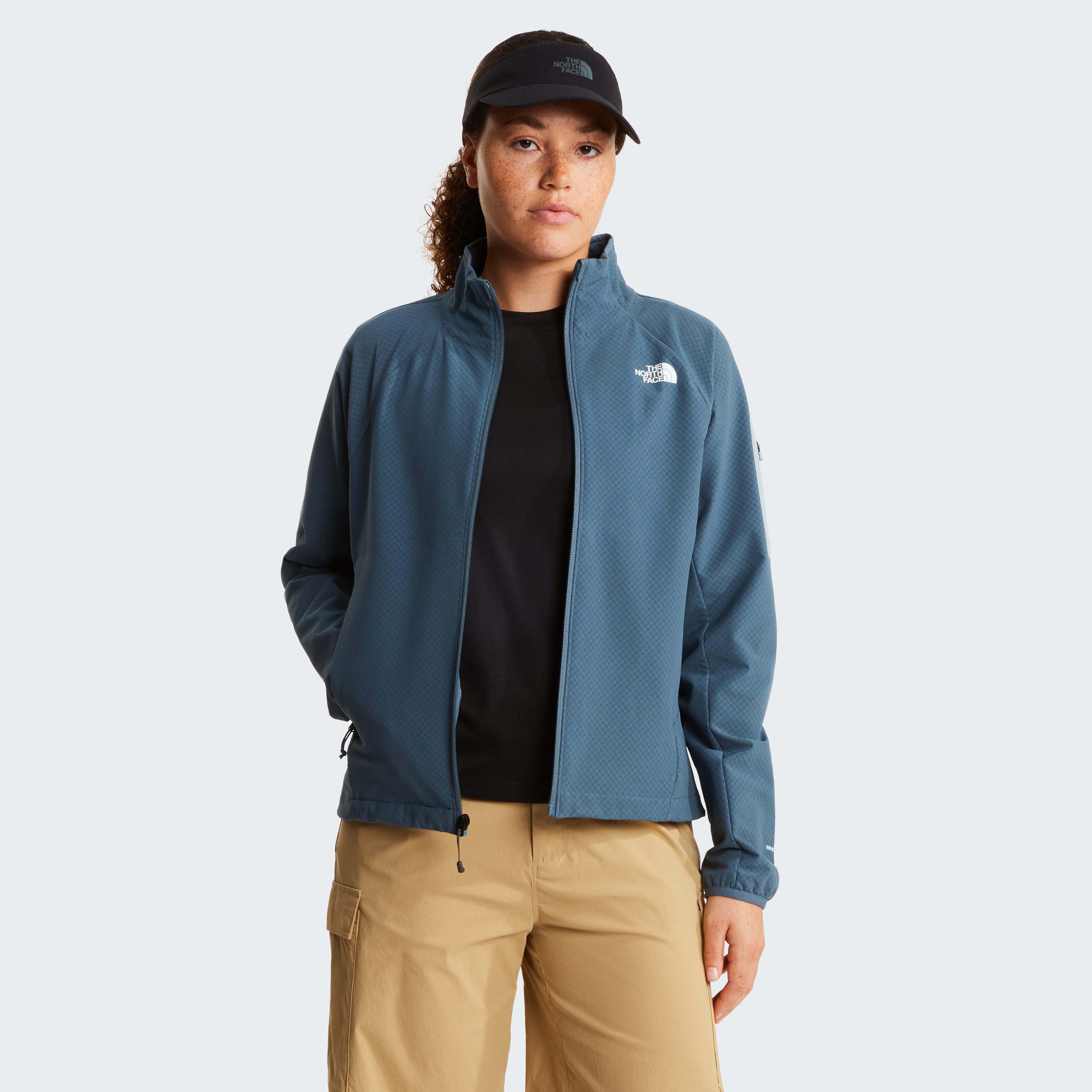 The North Face Softshelljacke W TEK APPROACH JACKET für Erwachsene, winddicht, mit Reißverschluss, mit Ärmeltasche