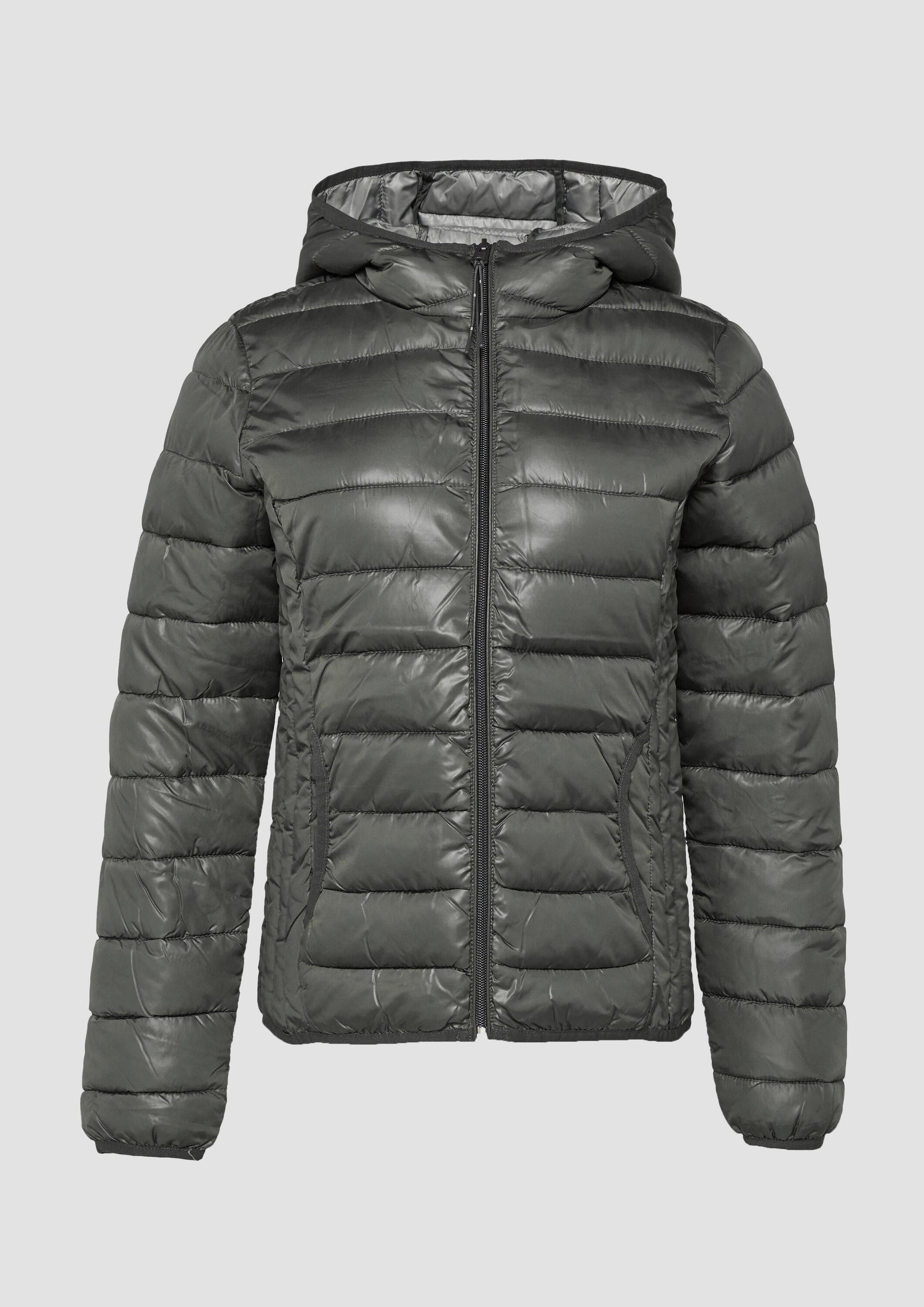 QS Winterjacke Outdoor-Jacke Gesteppte Outdoor-Jacke mit Kapuze