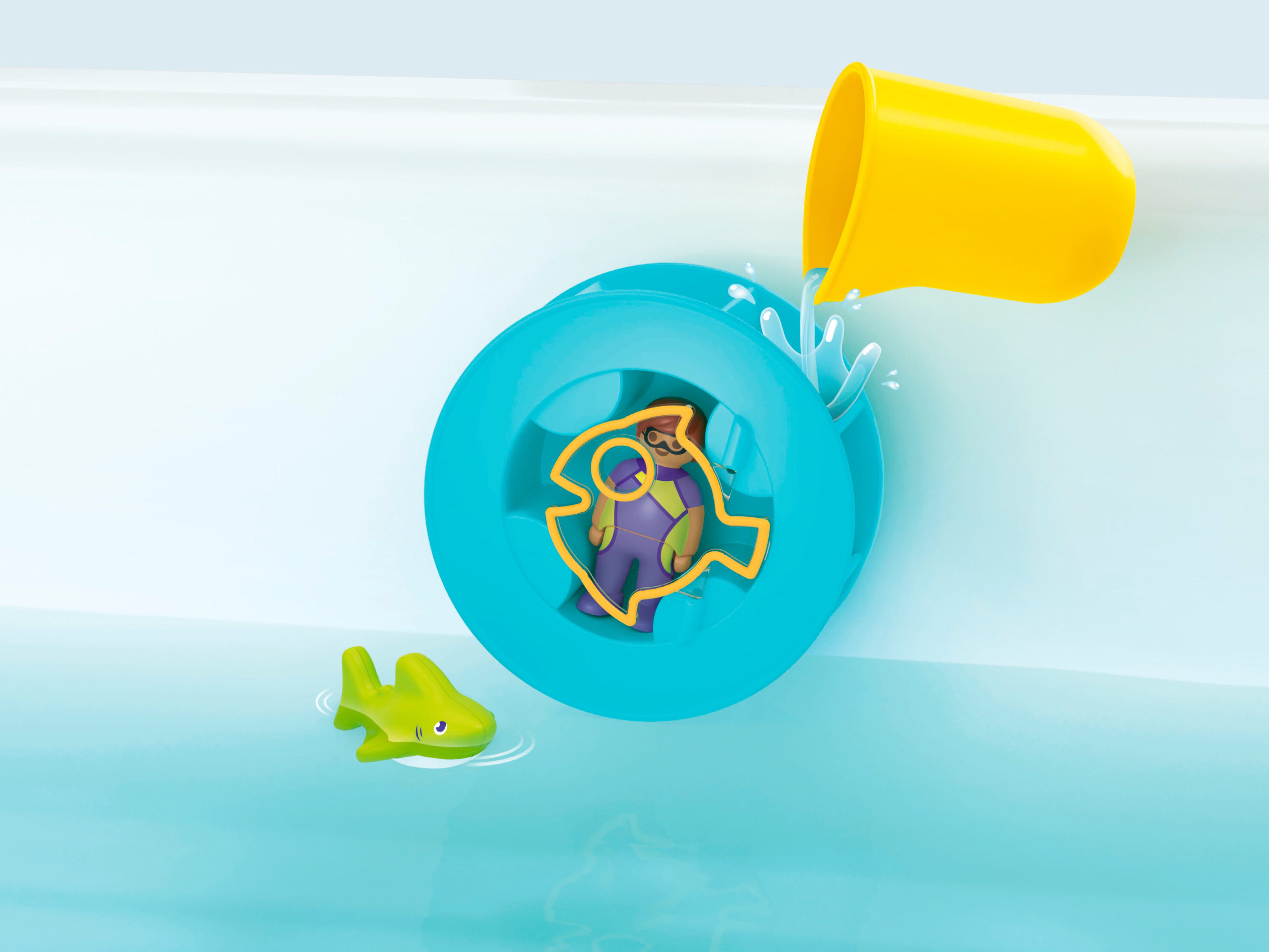 Playmobil® Wasserwirbelrad mit Babyhai (71688), JUNIOR Konstruktions-Spiels günstig online kaufen