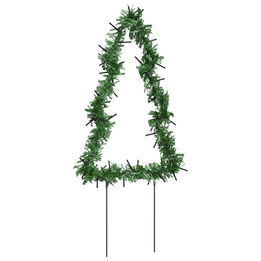 Christbaumschmuck 3 mit LEDs Weihnachtsbäume (3-tlg) 50 30 cm Stk. vidaXL Erdspießen
