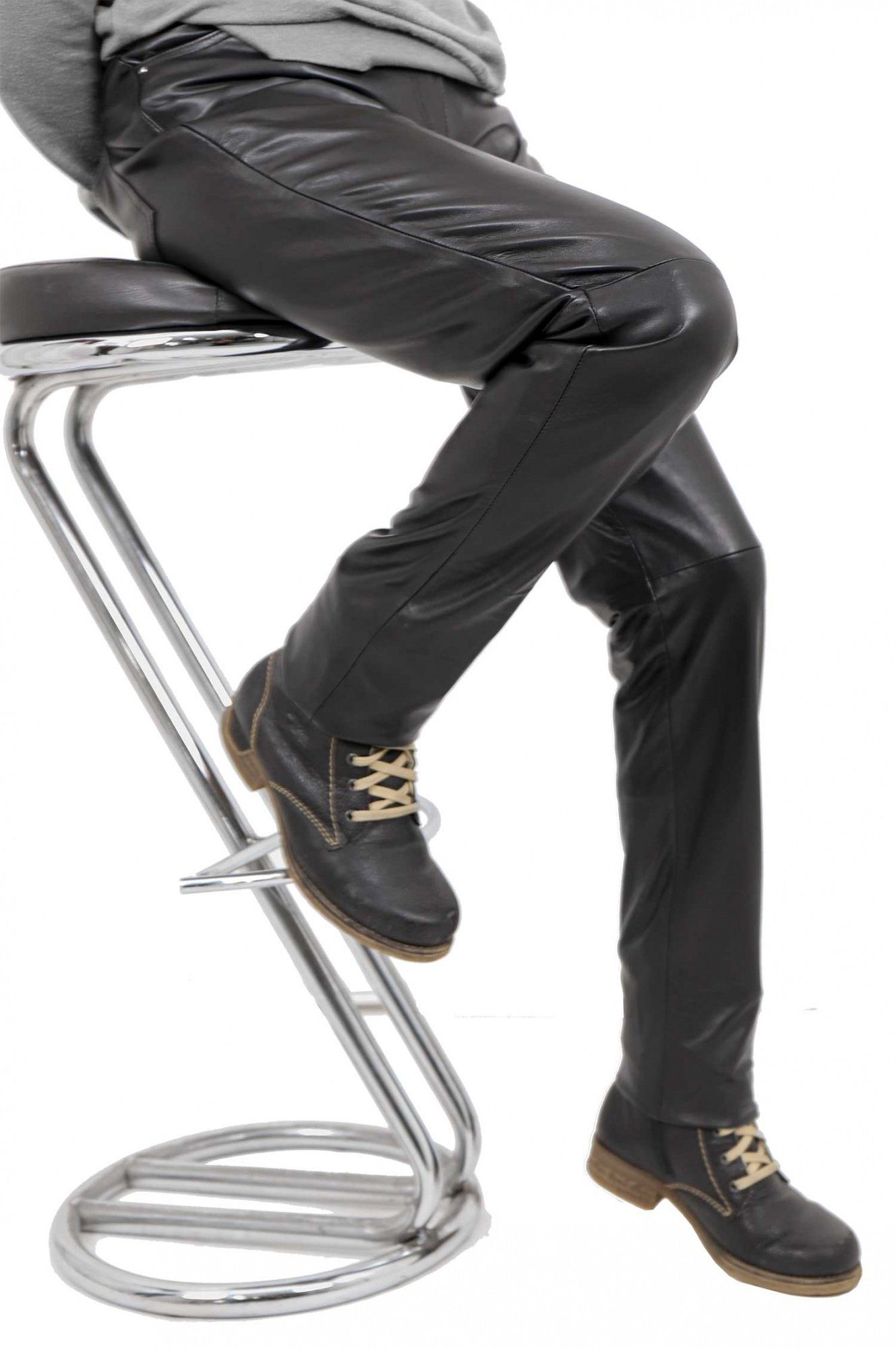 Maddox Lederhose MADDOX - Damen Lederhose Lammnappa schwarz