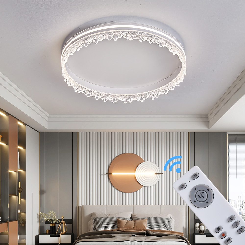 Eurotondisplay LED Deckenleuchte LED Deckenleuchte Fernbedienung/Handy-App günstig online kaufen