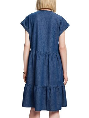 Esprit Minikleid Leichtes Jeanskleid, 100 % Baumwolle