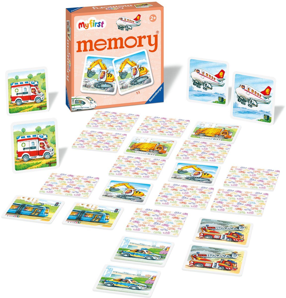 Ravensburger Spiel My first memory® Fahrzeuge, Legespiel, Made in Europe