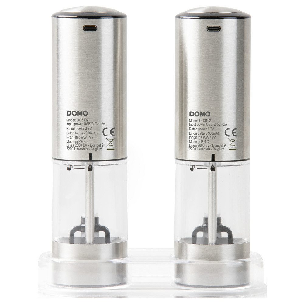Domo Salz-/Pfeffermühle DOMO WIEDERAUFLADBARE PFEFFER- UND SALZMÜHLE Salz-, Pfeffermühle 1 St