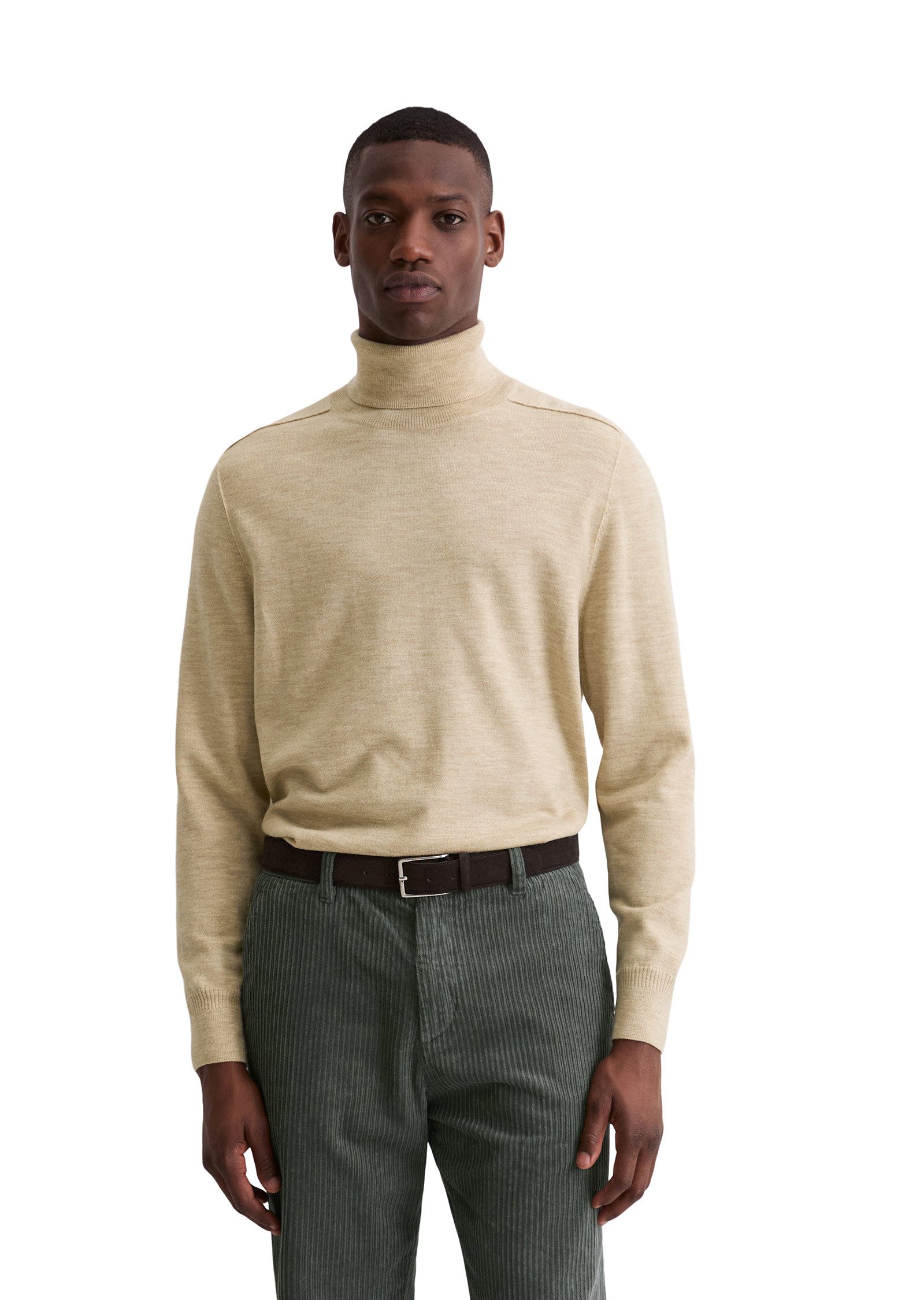 Marc O'Polo Rollkragenpullover aus weicher Merinowolle
