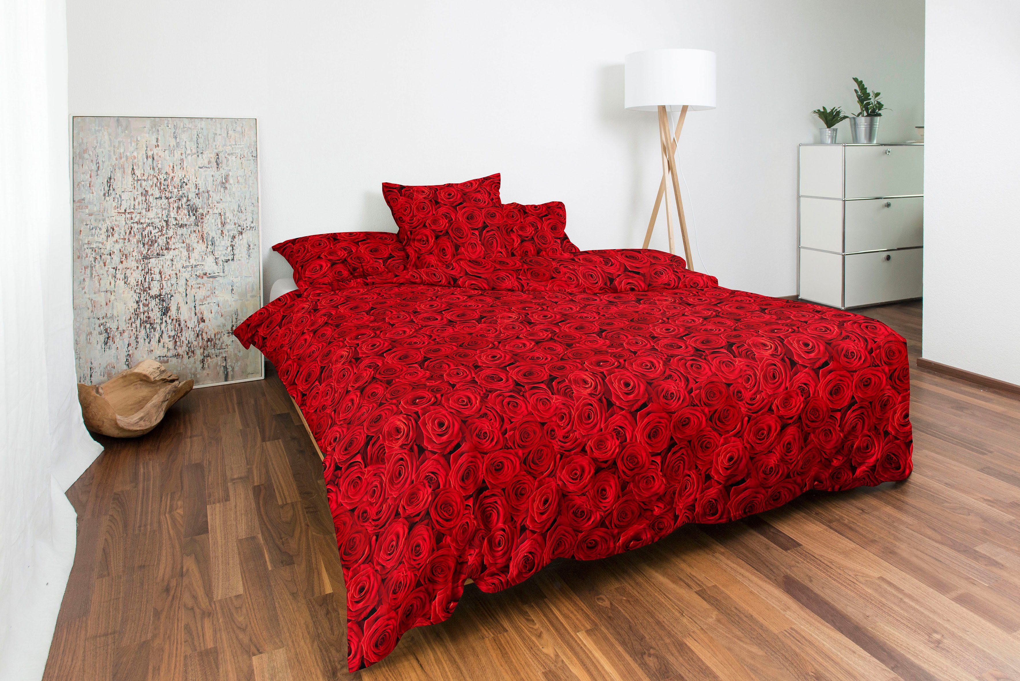 Bettwäsche »Red Rose«, CASATEX, romantische rote Rosen-HomeTrends